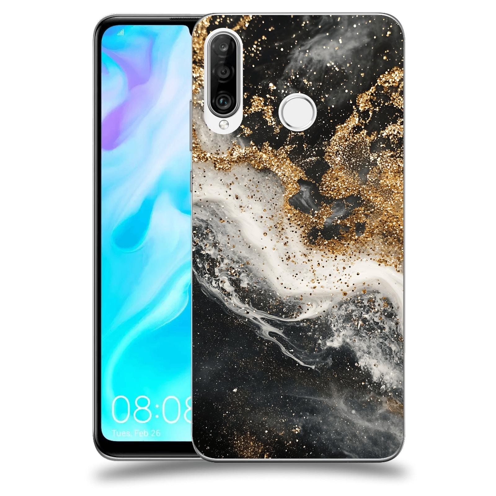 ACOVER Kryt na mobil Huawei P30 Lite - Liquid Gold I