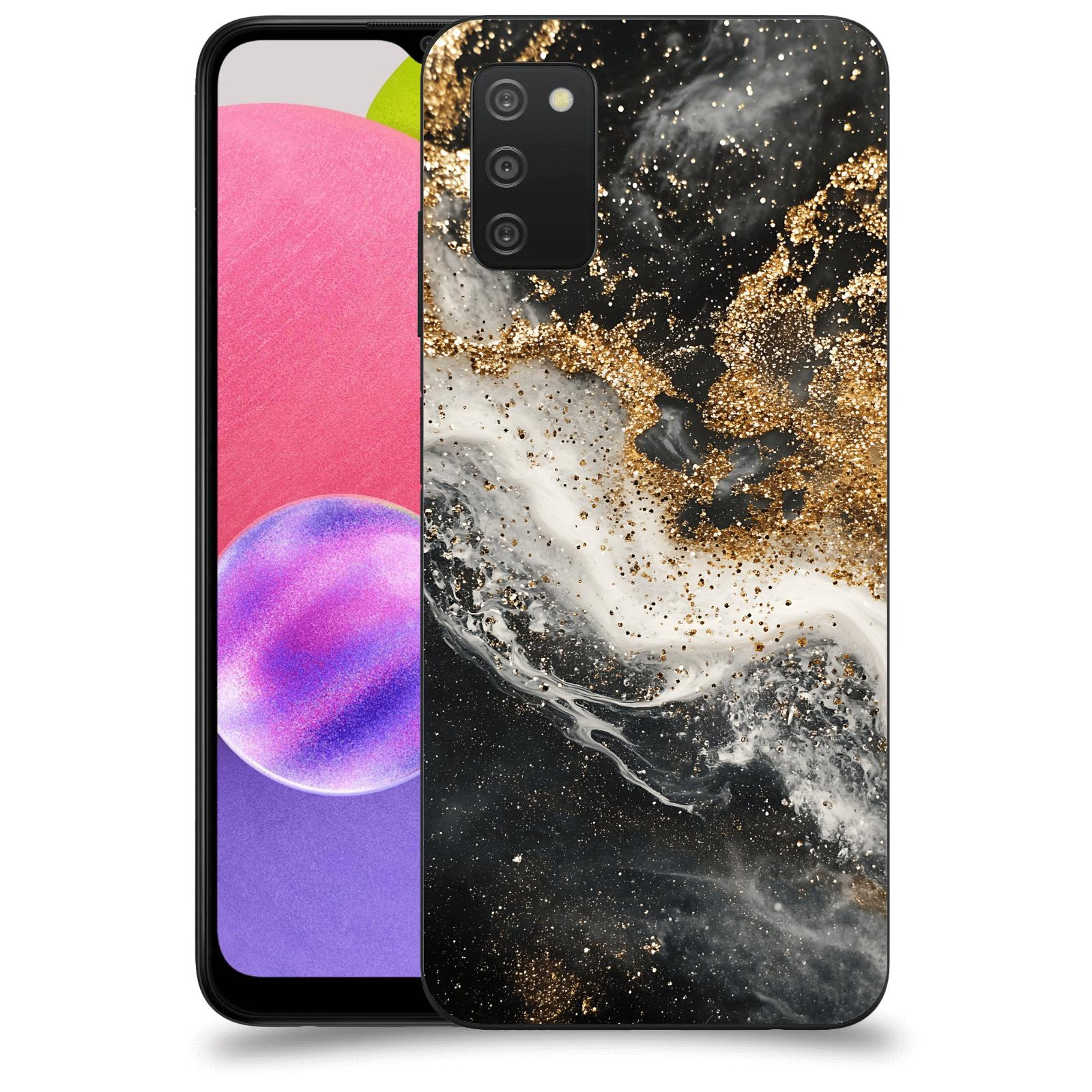 ACOVER Kryt na mobil Samsung Galaxy A03s A037G - Liquid Gold I