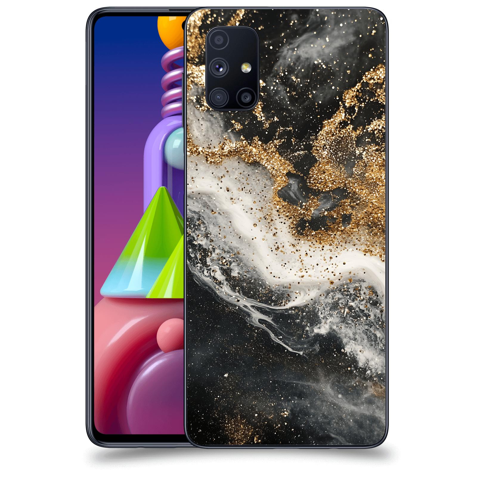 ACOVER Kryt na mobil Samsung Galaxy M51 M515F - Liquid Gold I
