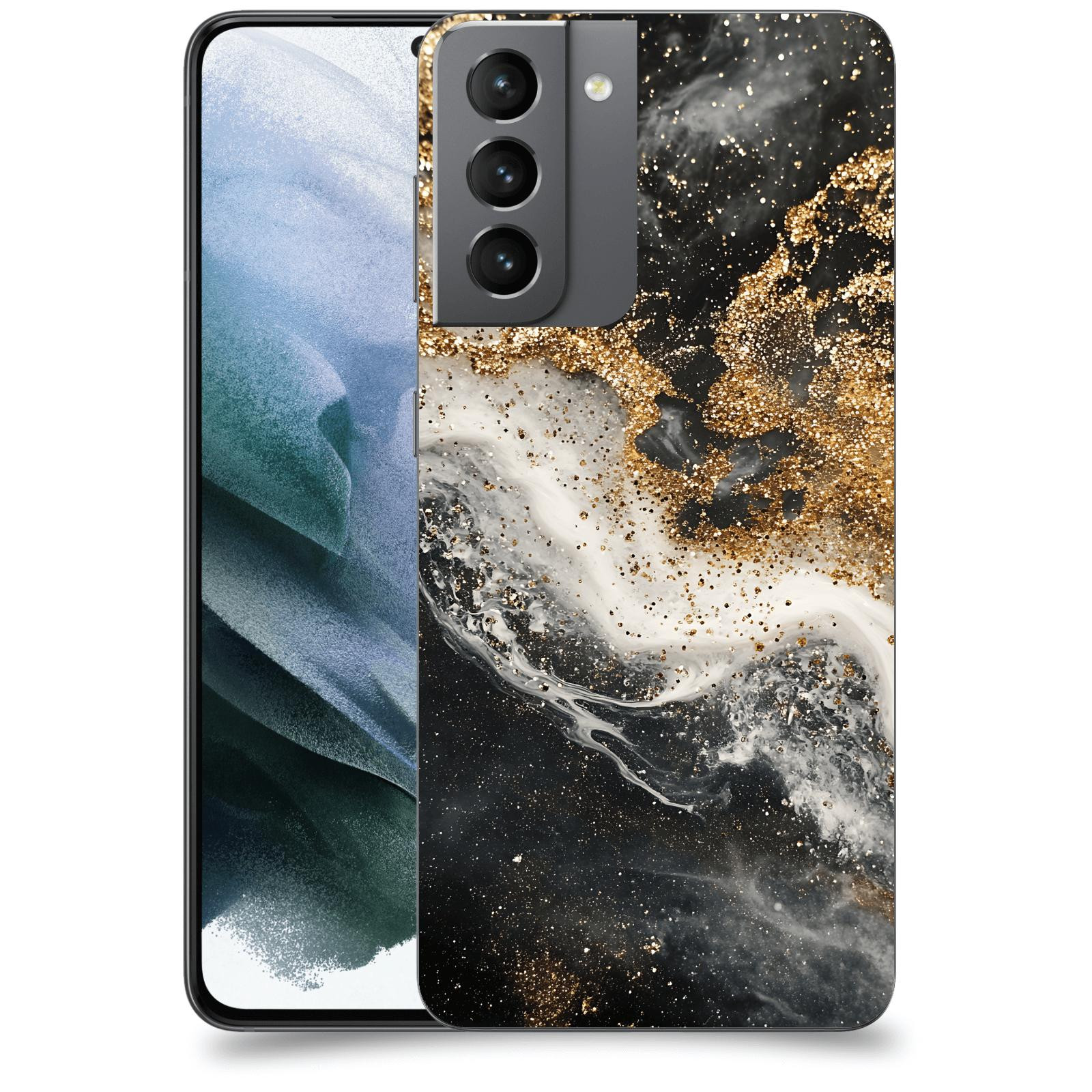 ACOVER Kryt na mobil Samsung Galaxy S21 G991B - Liquid Gold I