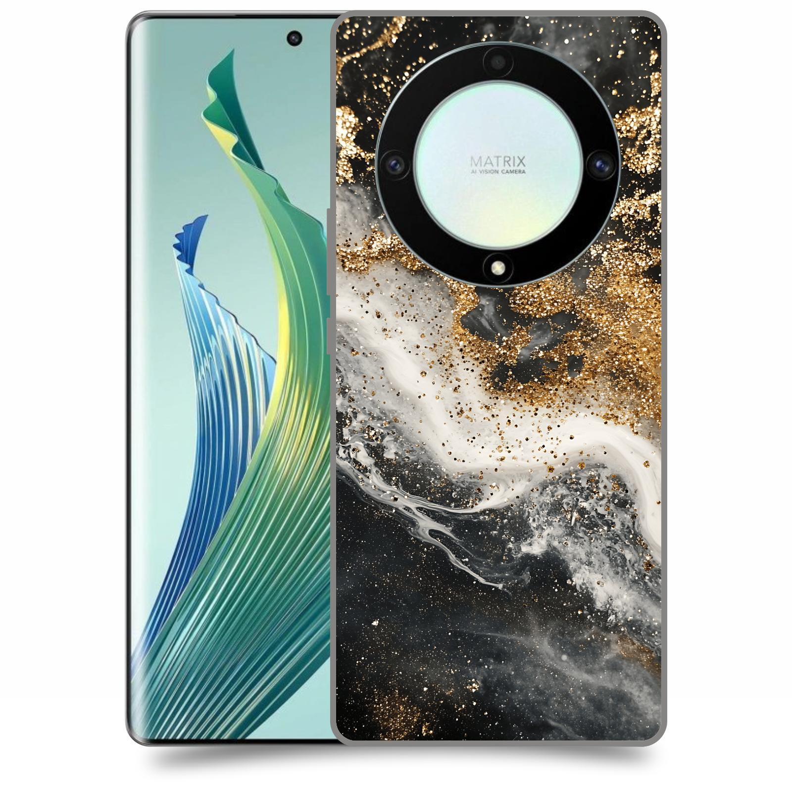 ACOVER Kryt na mobil Honor Magic 5 Lite 5G - Liquid Gold I