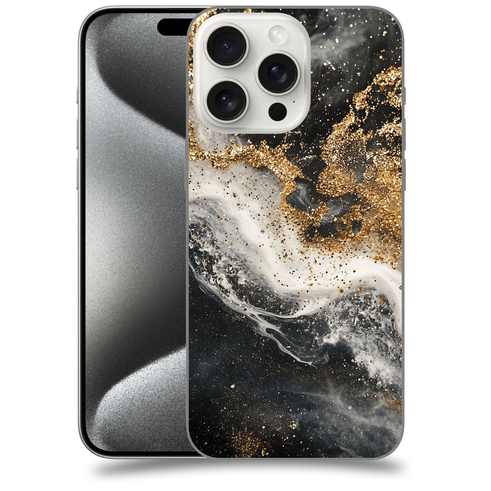 ACOVER Kryt na mobil Apple iPhone 15 pro max - Liquid Gold I