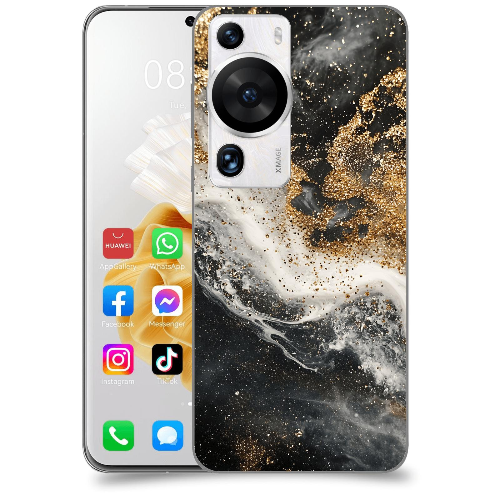 ACOVER Kryt na mobil Huawei P60 Pro - Liquid Gold I