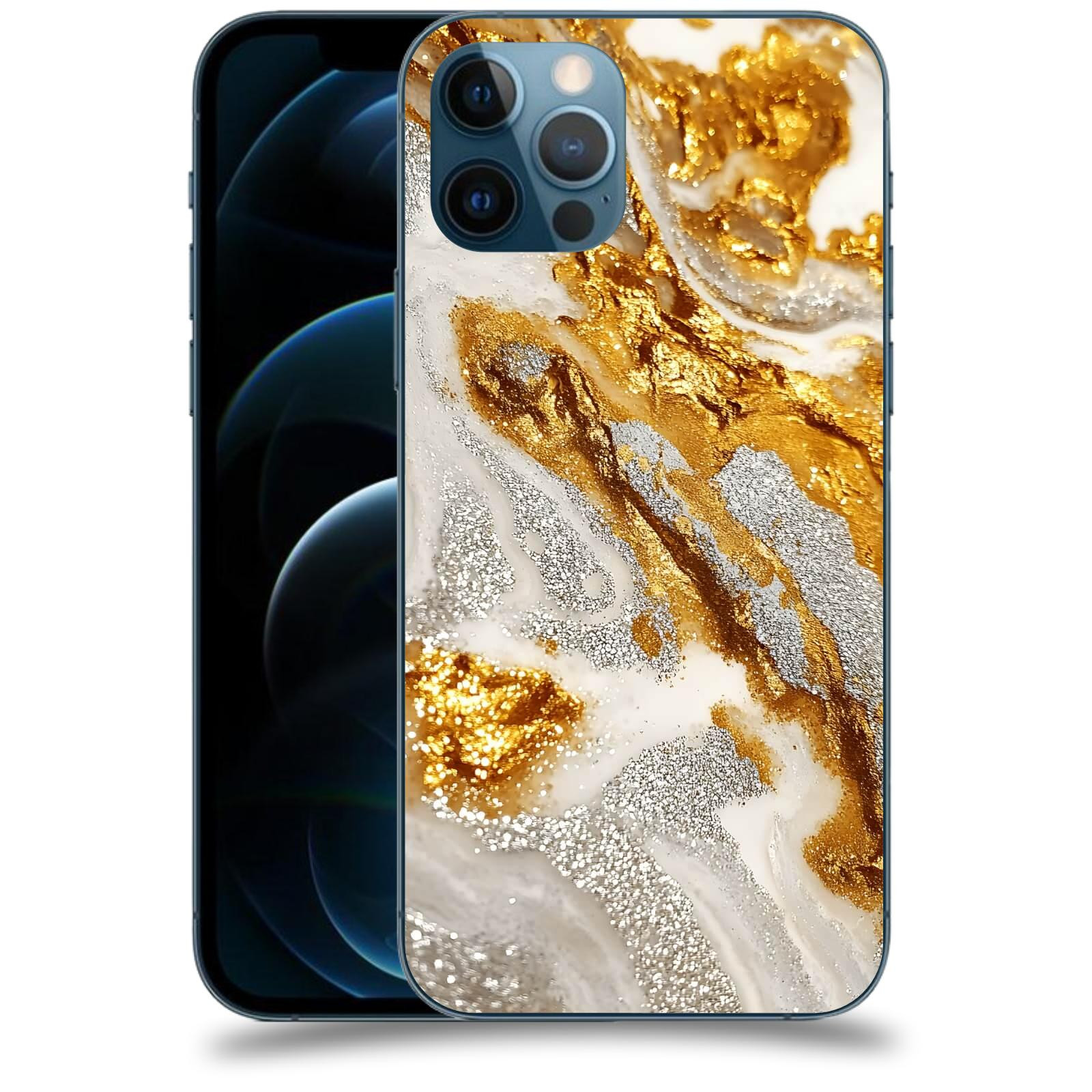 ACOVER Kryt na mobil Apple iPhone 12 Pro - Liquid Gold II