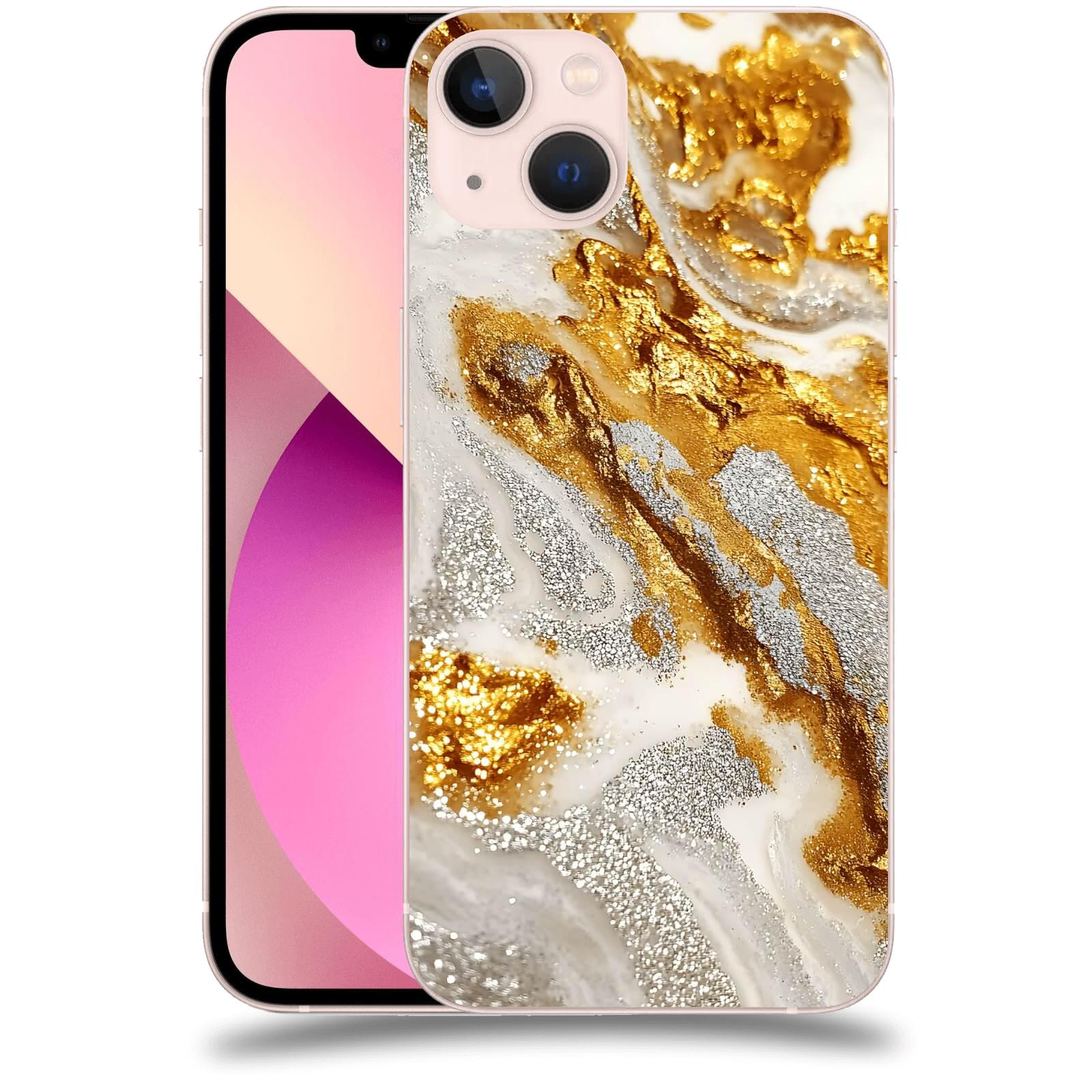 ACOVER Kryt na mobil Apple iPhone 13 - Liquid Gold II