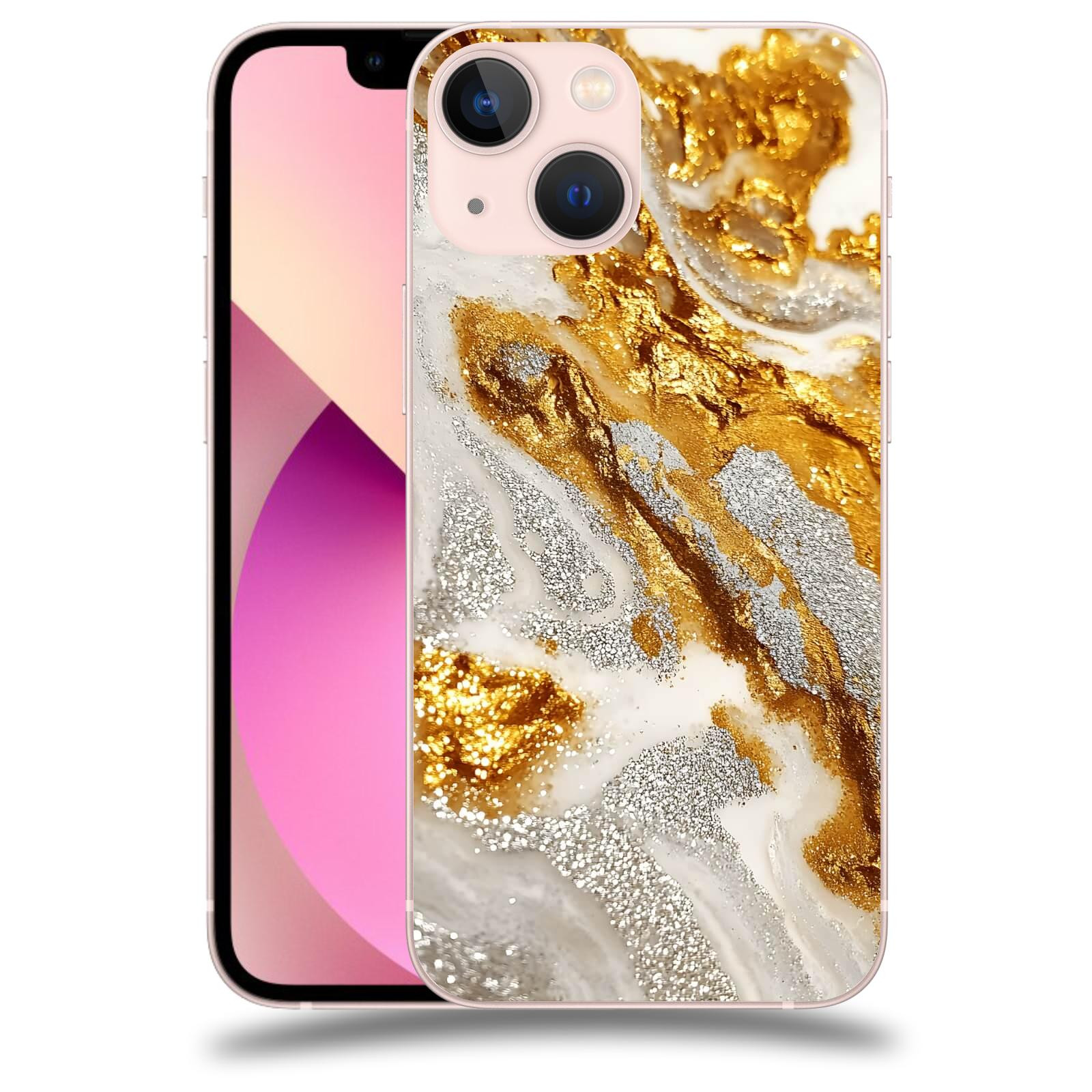 ACOVER Kryt na mobil Apple iPhone 13 mini - Liquid Gold II