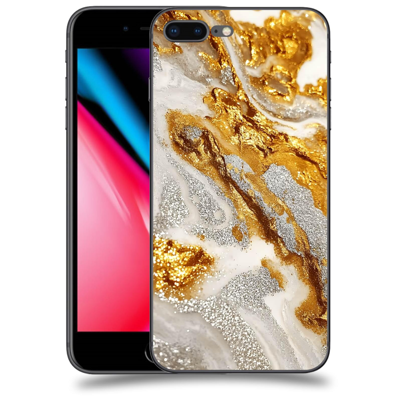 ACOVER Kryt na mobil Apple iPhone 8 Plus - Liquid Gold II