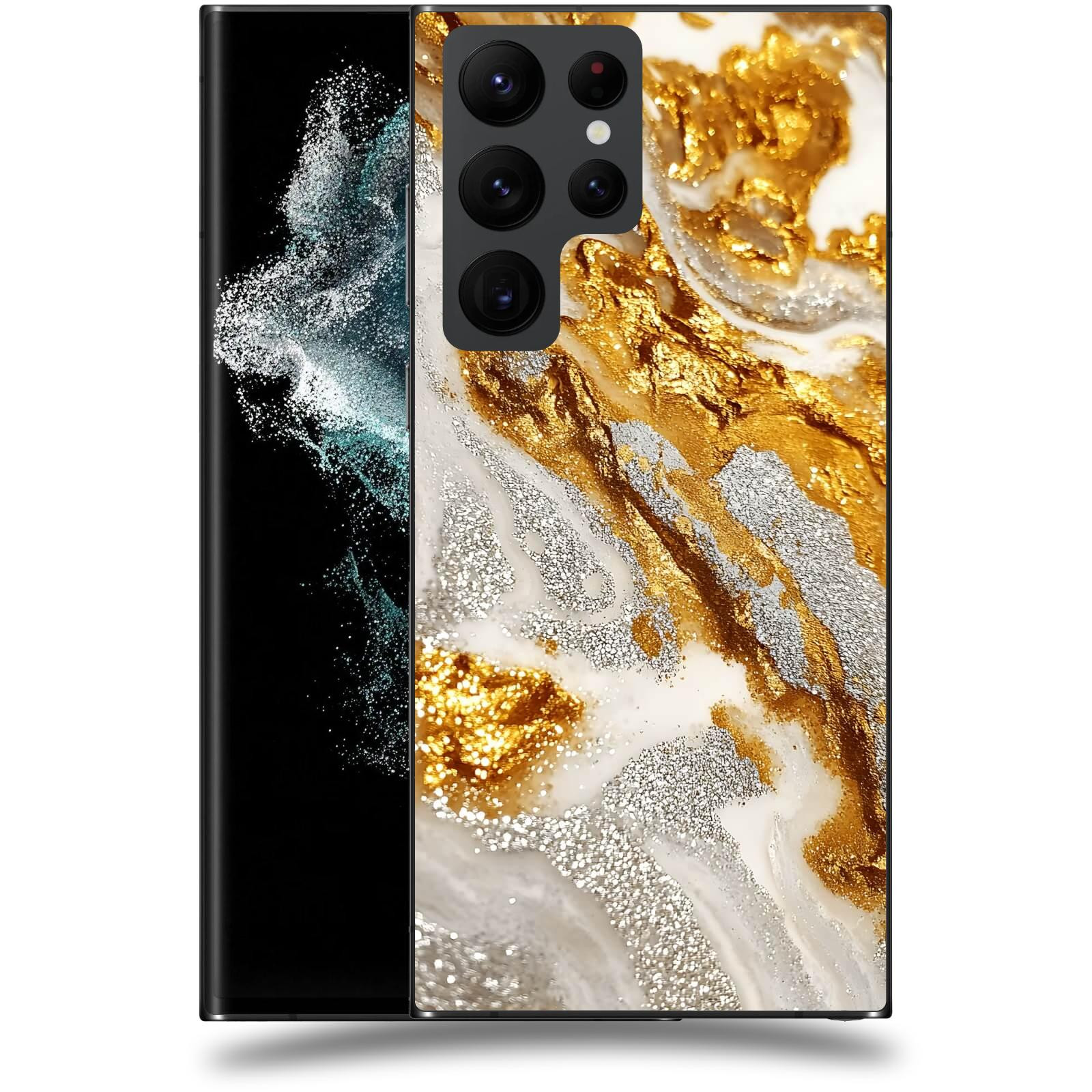 ACOVER Kryt na mobil Samsung Galaxy S22 Ultra 5G - Liquid Gold II