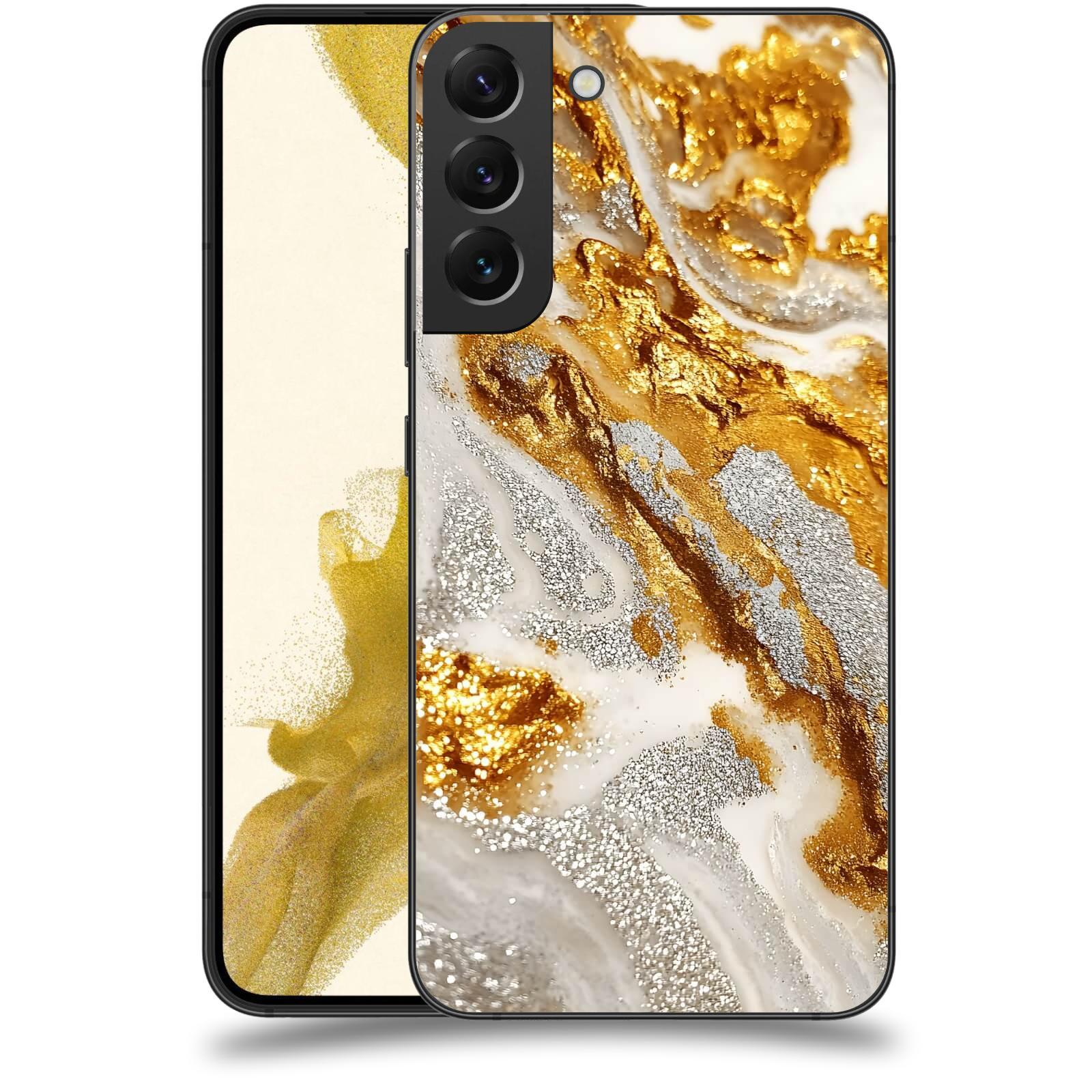 ACOVER Kryt na mobil Samsung Galaxy S22+ 5G - Liquid Gold II