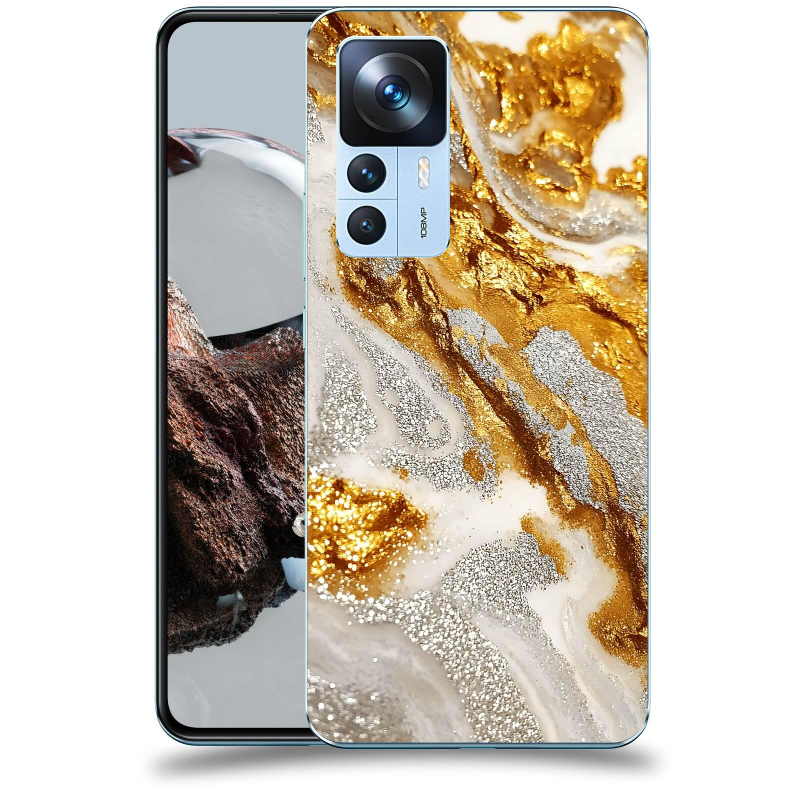 ACOVER Kryt na mobil Xiaomi 12T - Liquid Gold II
