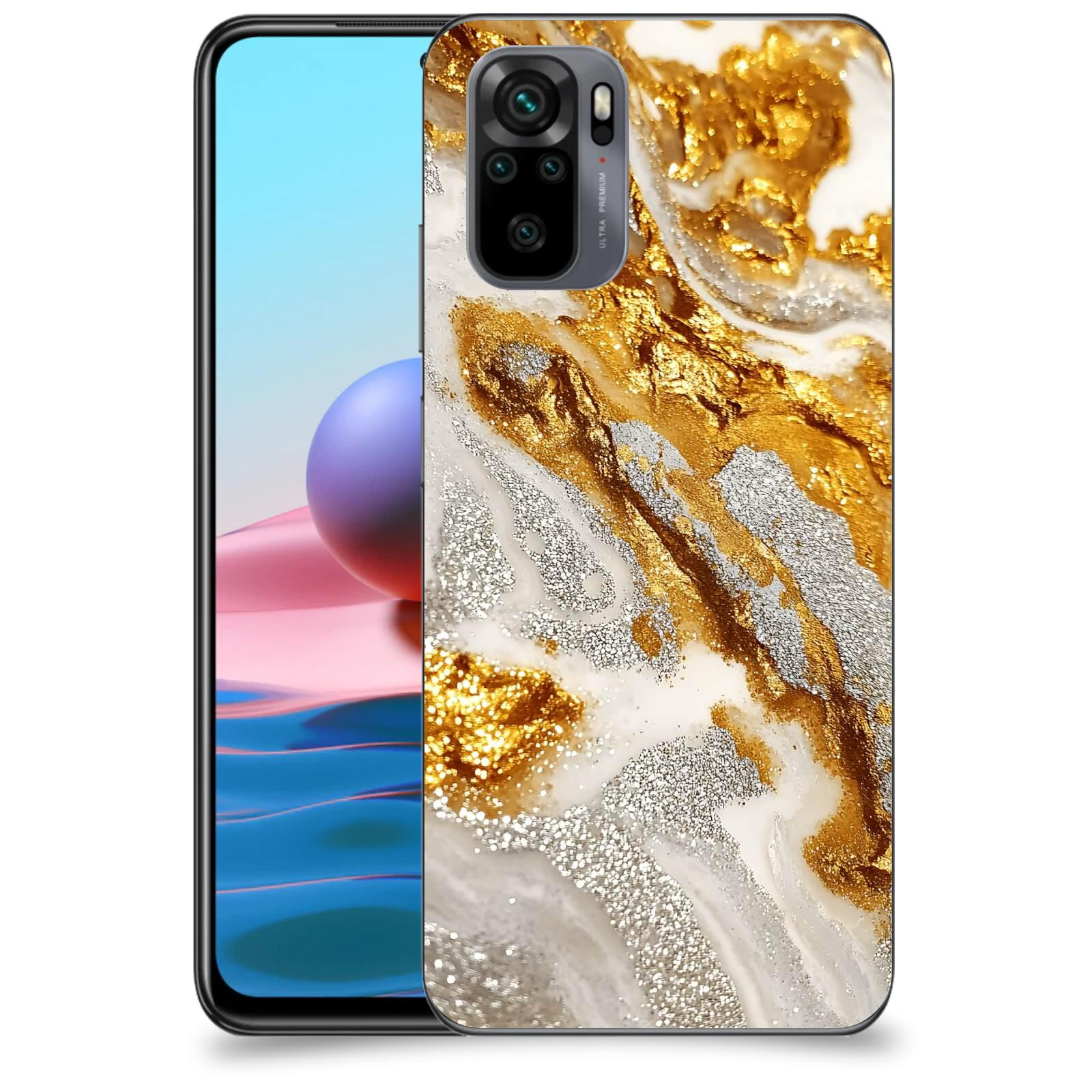ACOVER Kryt na mobil Xiaomi Redmi Note 10 - Liquid Gold II
