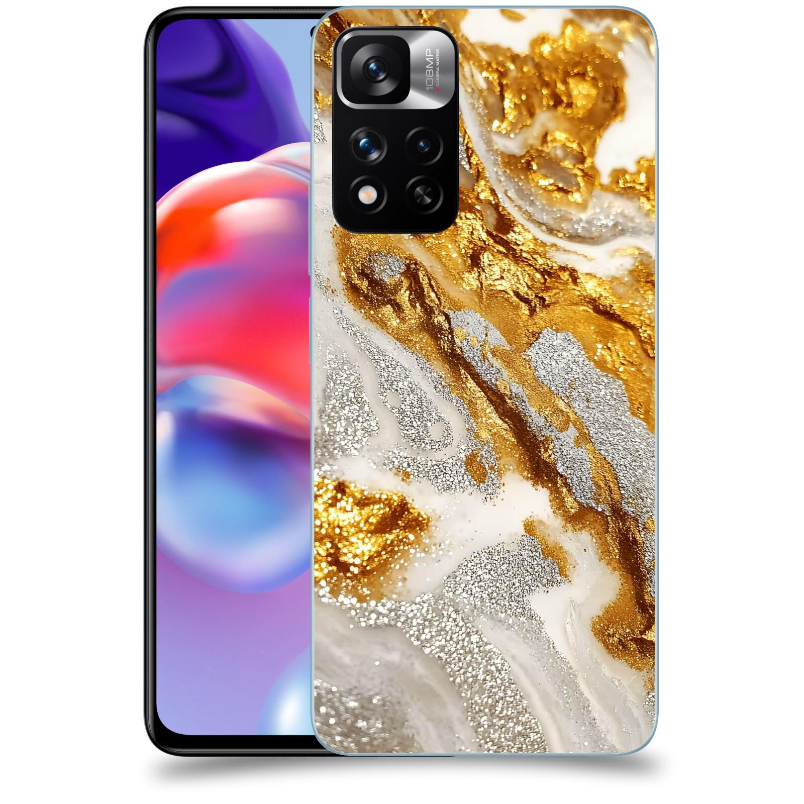 ACOVER Kryt na mobil Xiaomi Redmi Note 11 Pro+ 5G - Liquid Gold II