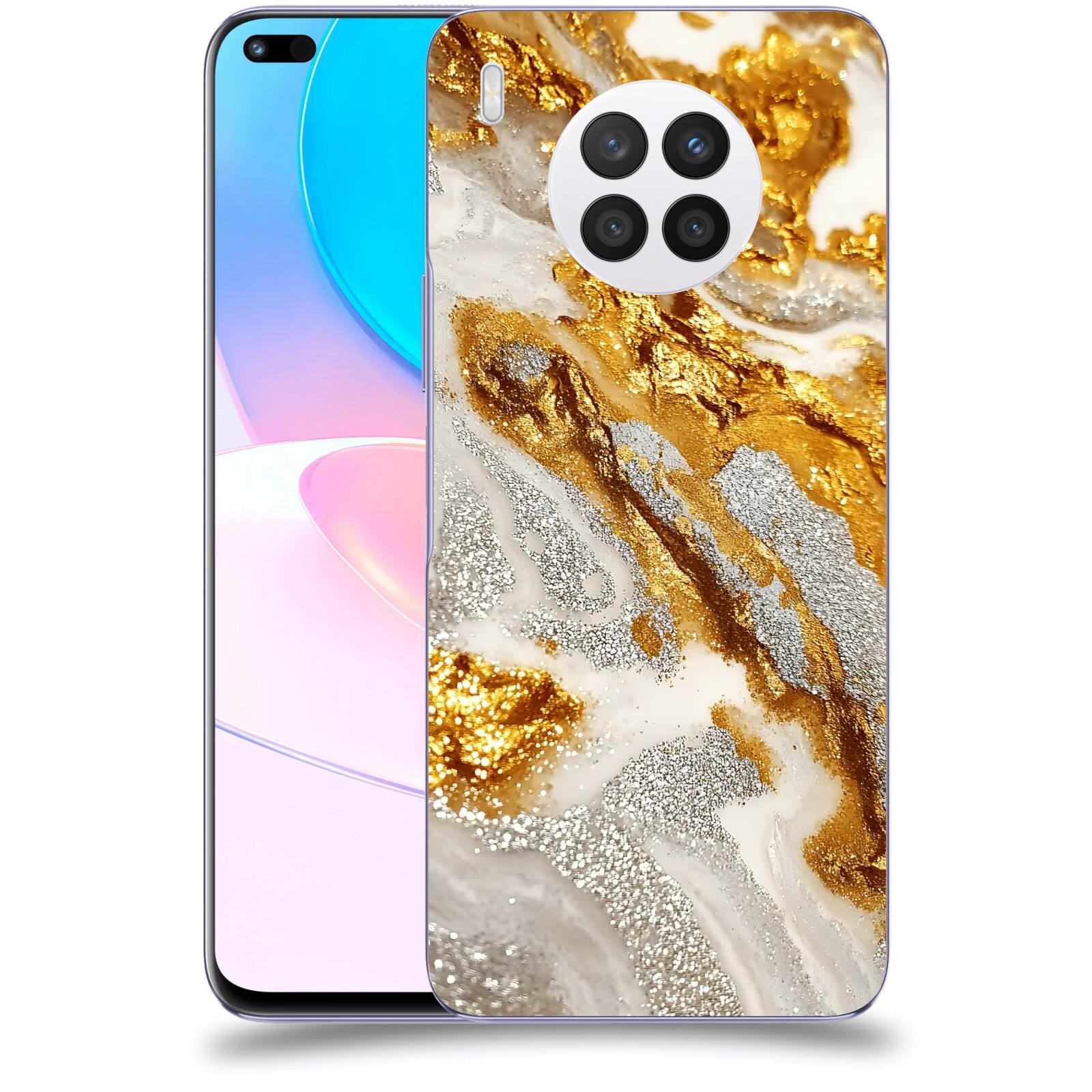 ACOVER Kryt na mobil Huawei Nova 8i - Liquid Gold II