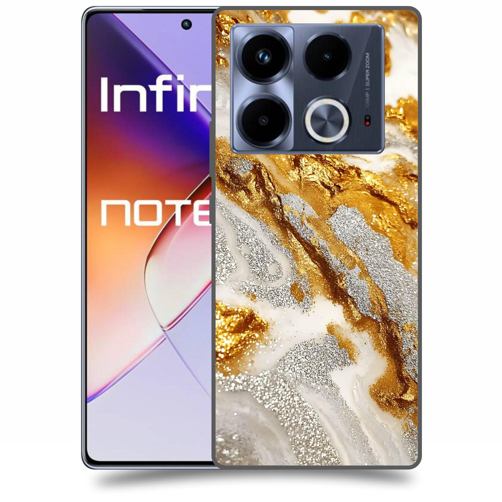 ACOVER Kryt na mobil Infinix Note 40 - Liquid Gold II