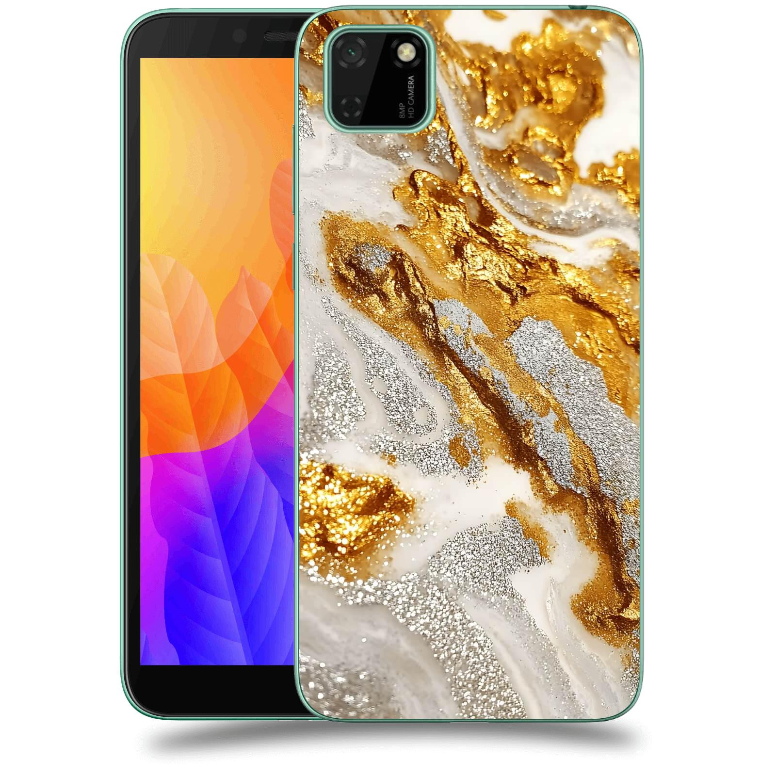 ACOVER Kryt na mobil Huawei Y5P - Liquid Gold II