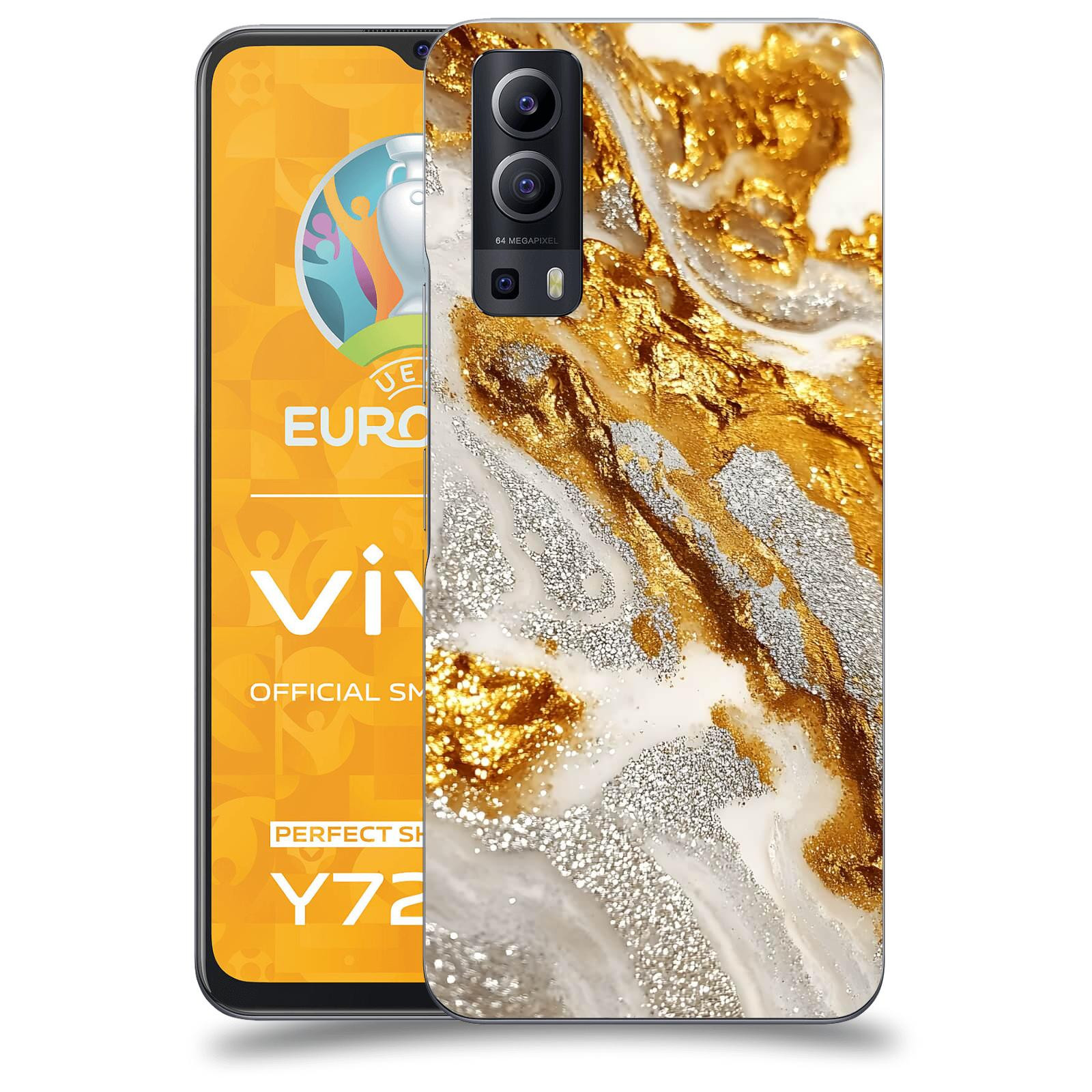 ACOVER Kryt na mobil Vivo Y72 5G - Liquid Gold II