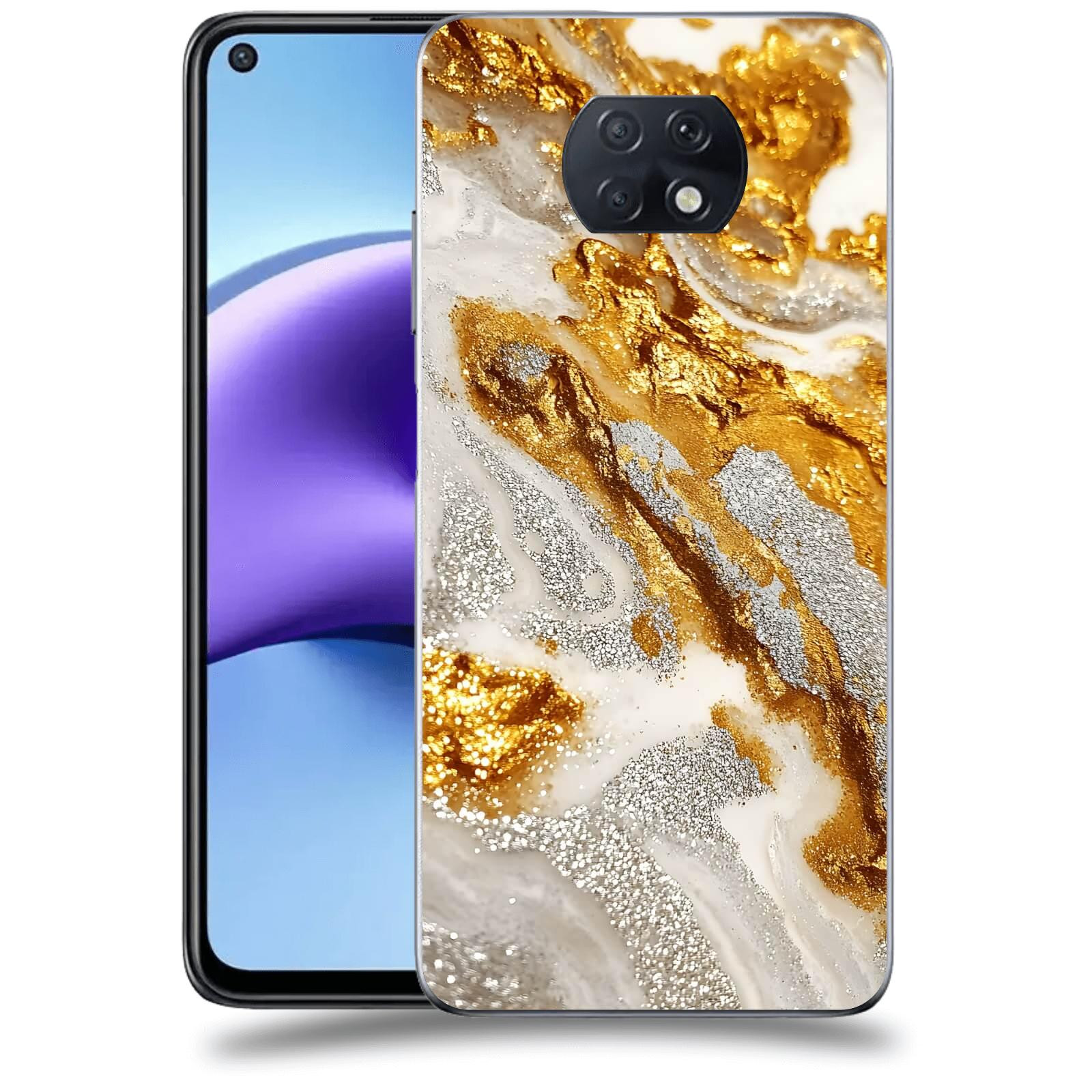 ACOVER Kryt na mobil Xiaomi Redmi Note 9T - Liquid Gold II