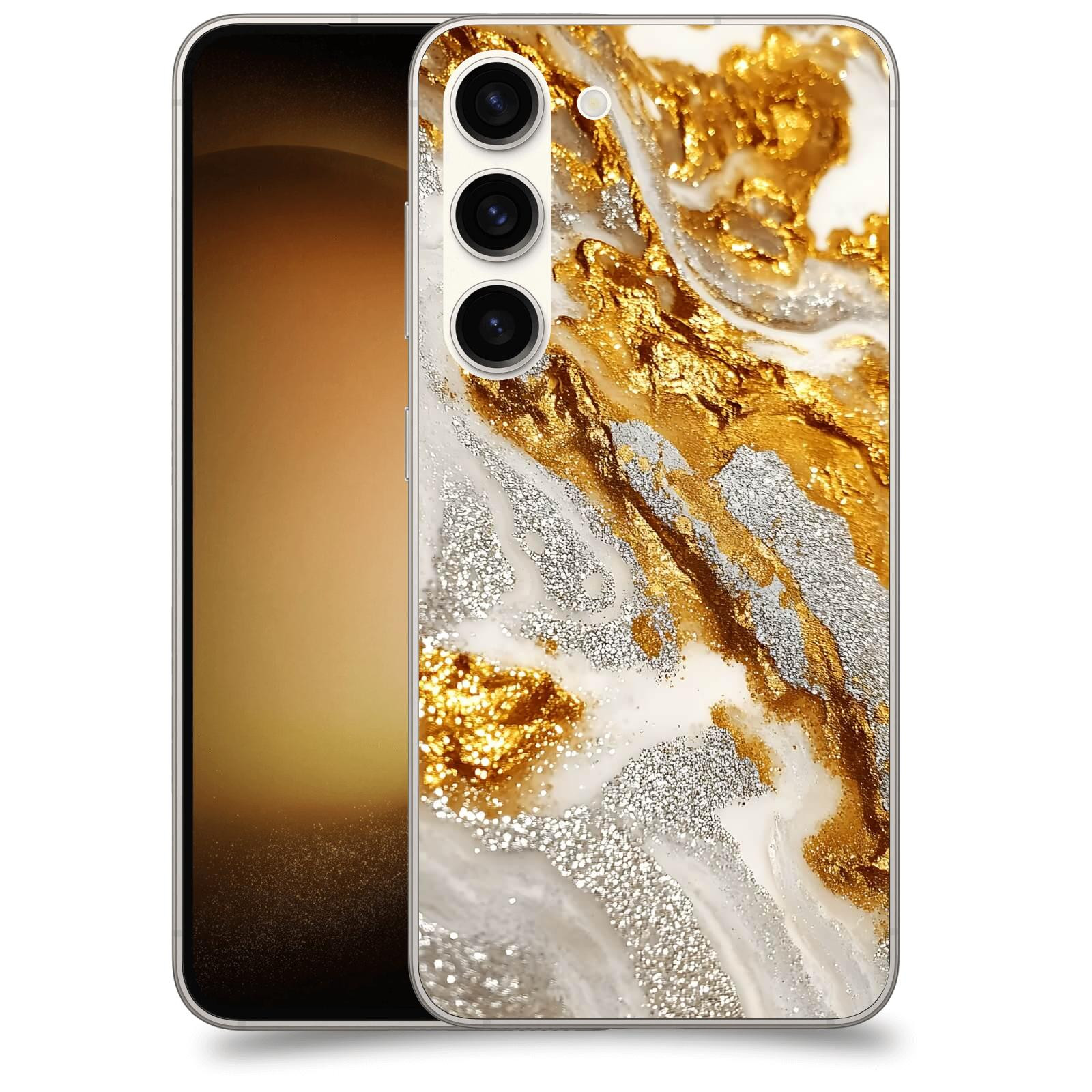ACOVER Kryt na mobil Samsung Galaxy S23 5G - Liquid Gold II