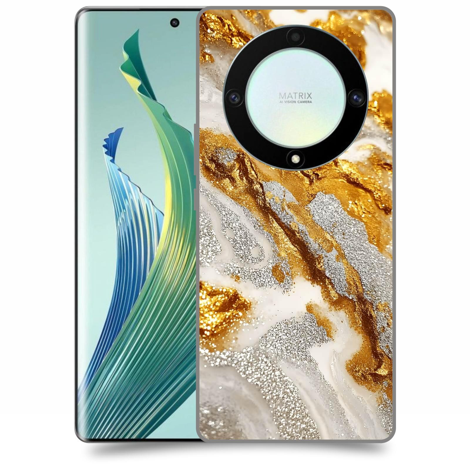 ACOVER Kryt na mobil Honor Magic 5 Lite 5G - Liquid Gold II