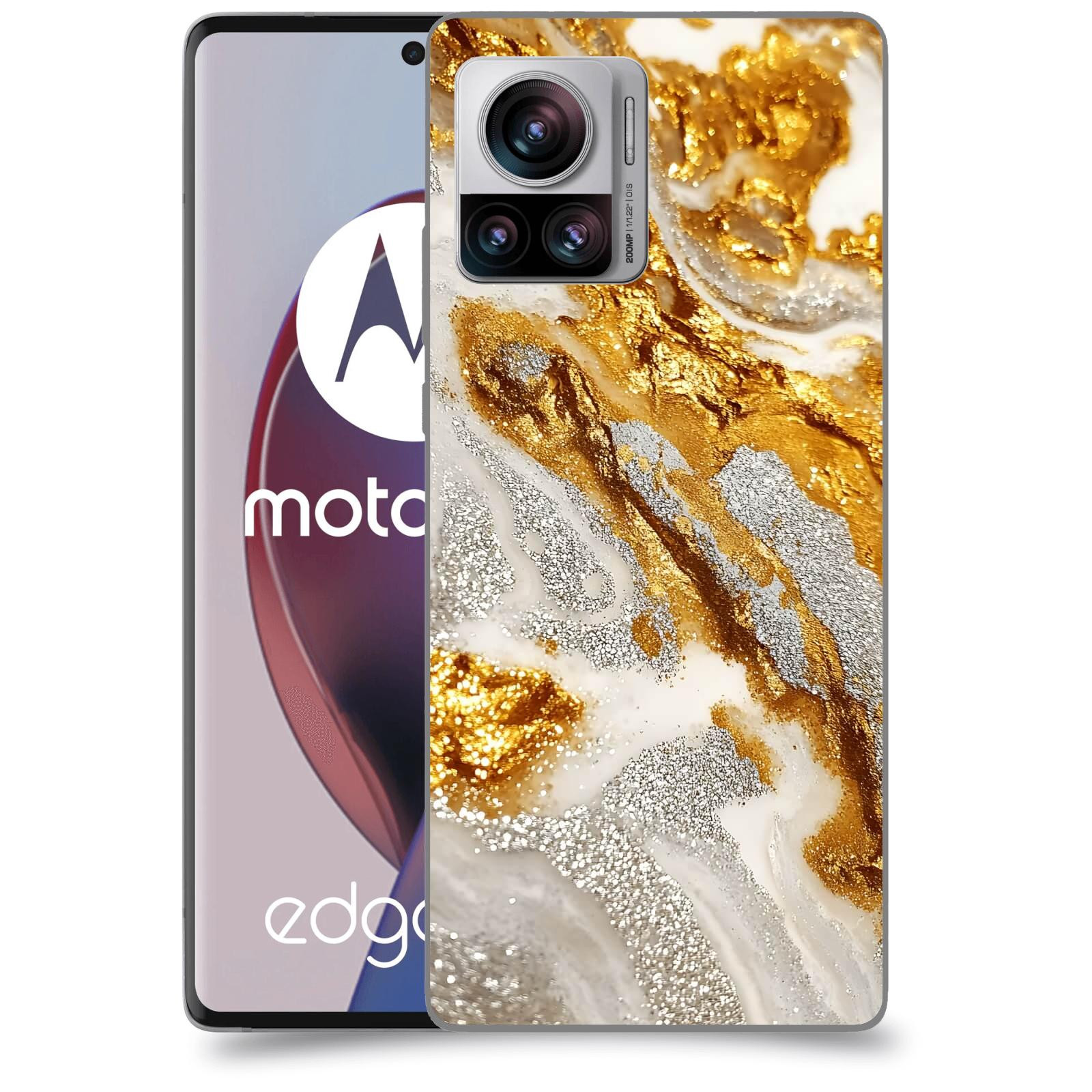 ACOVER Kryt na mobil Motorola Edge 30 Ultra - Liquid Gold II