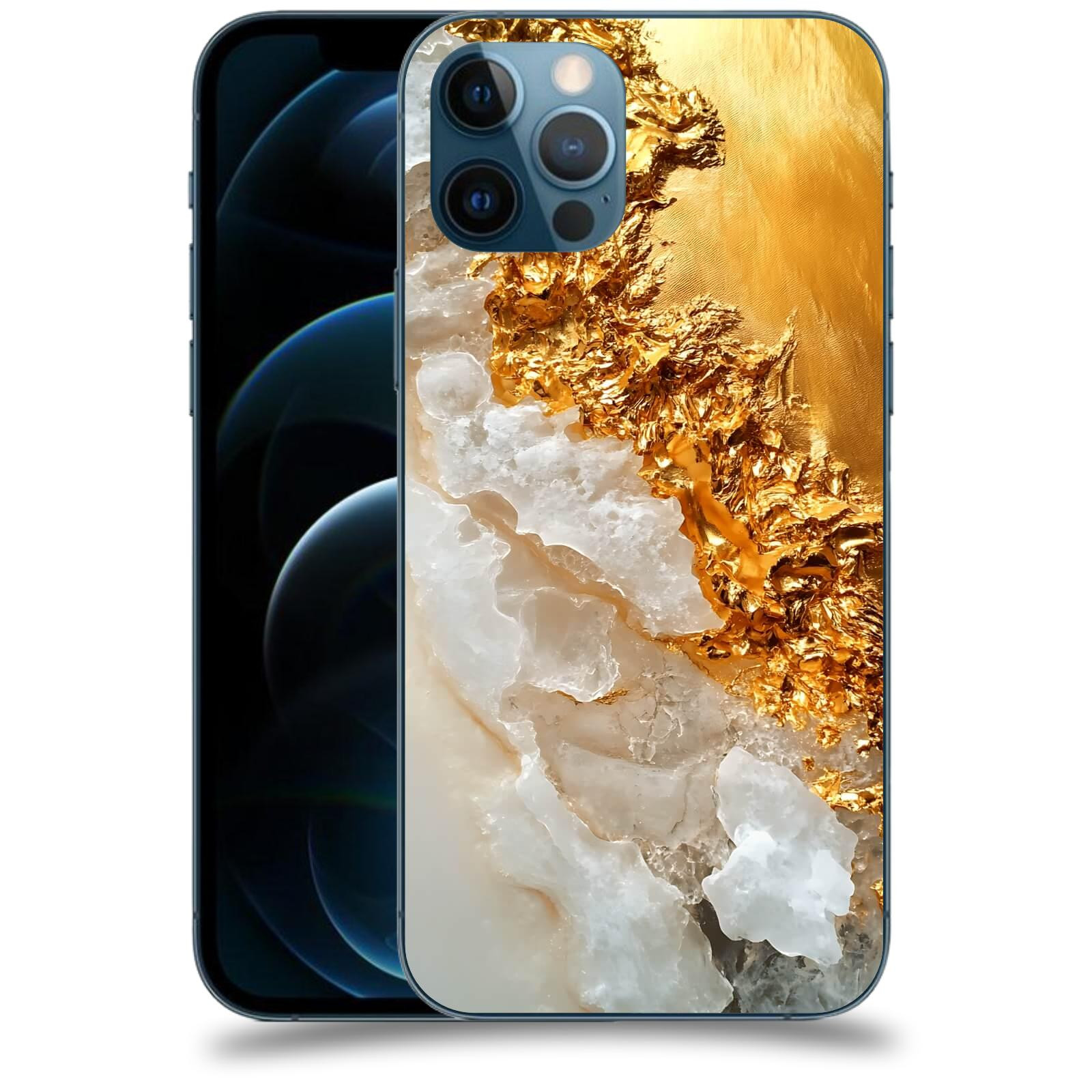 ACOVER Kryt na mobil Apple iPhone 12 Pro - Liquid Gold III