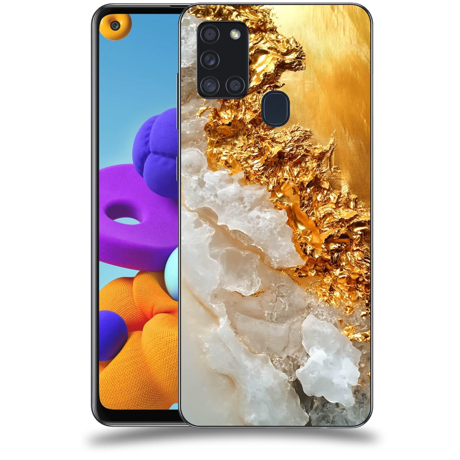 ACOVER Kryt na mobil Samsung Galaxy A21s - Liquid Gold III