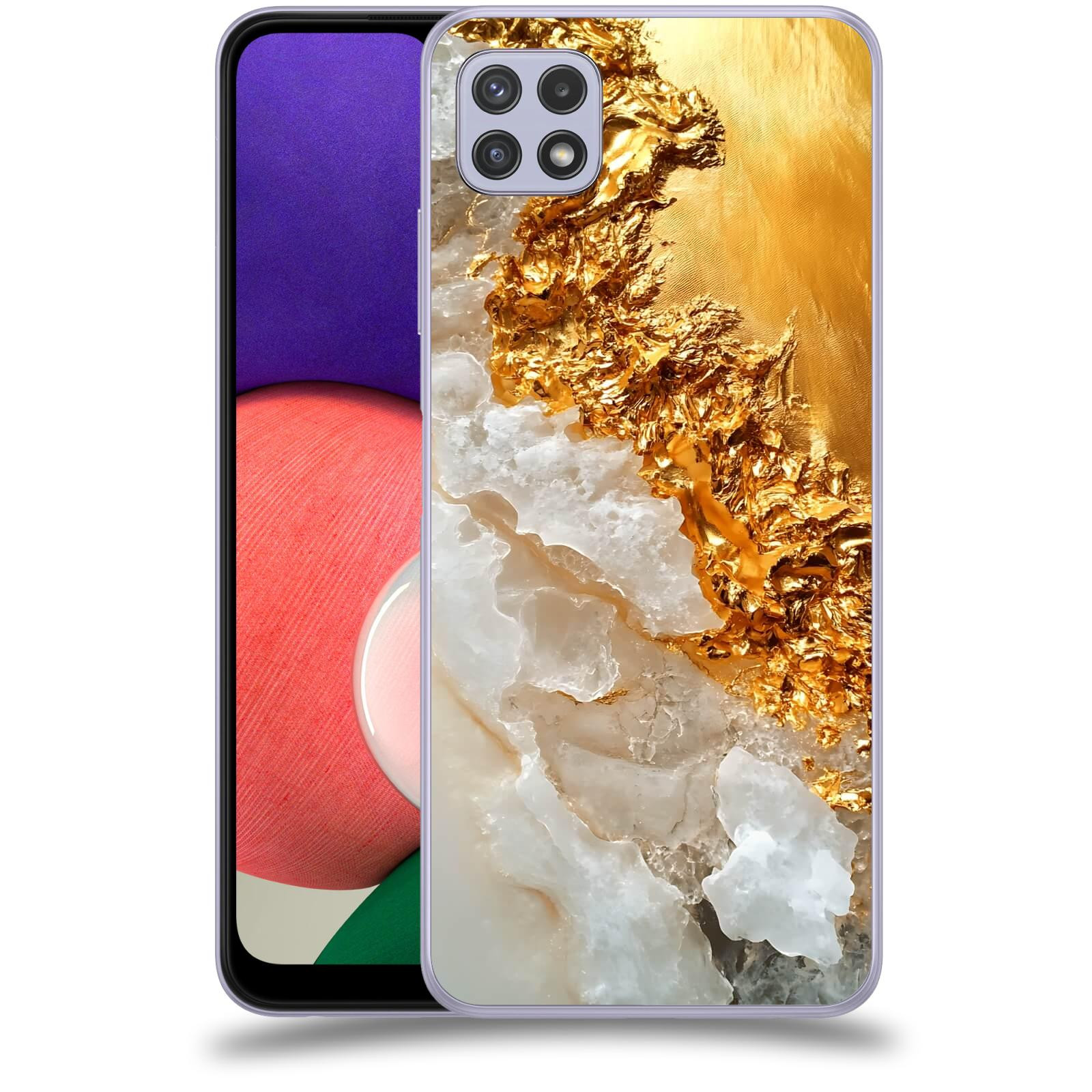 ACOVER Kryt na mobil Samsung Galaxy A22 5G A226B - Liquid Gold III