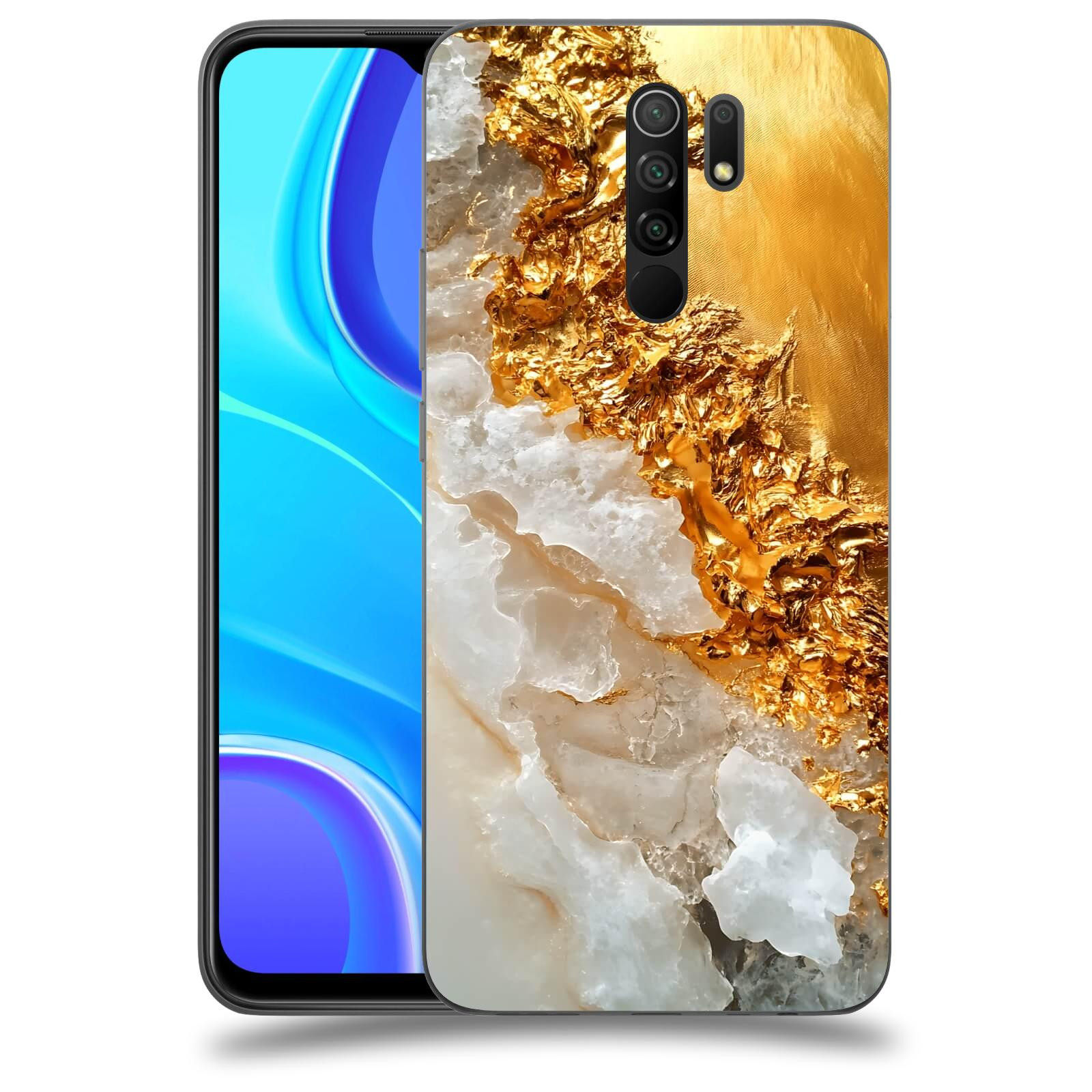ACOVER Kryt na mobil Xiaomi Redmi 9 - Liquid Gold III