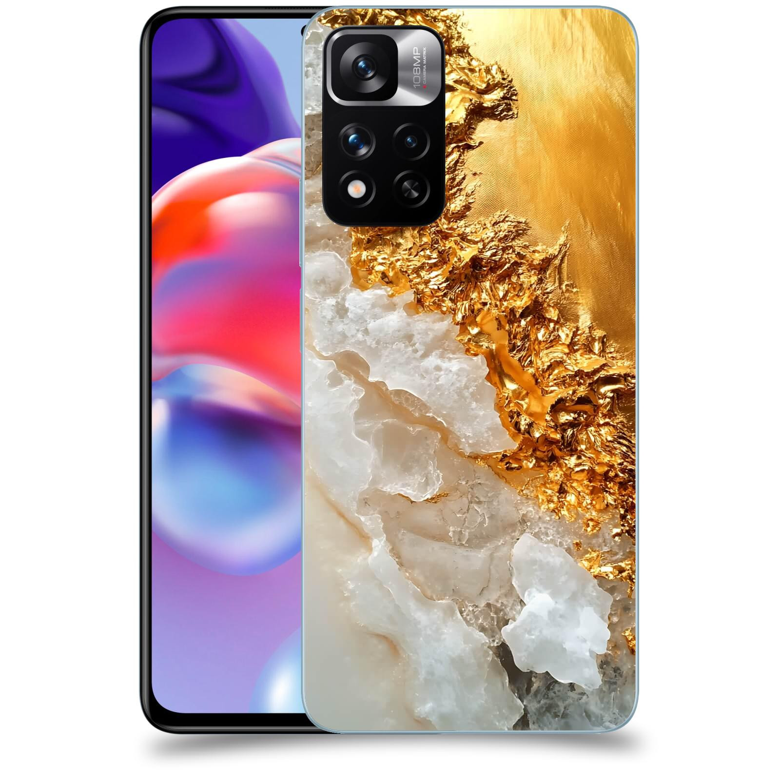 ACOVER Kryt na mobil Xiaomi Redmi Note 11 Pro+ 5G - Liquid Gold III