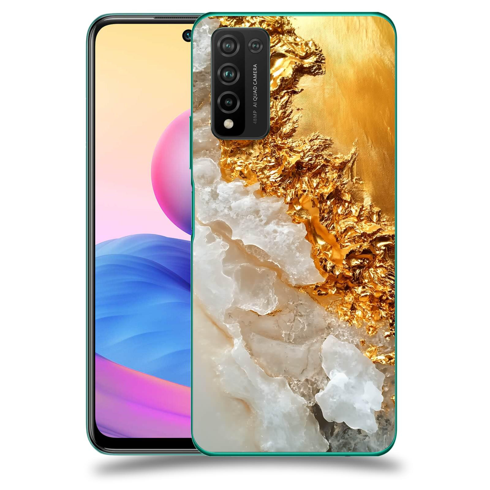 ACOVER Kryt na mobil Honor 10X Lite - Liquid Gold III