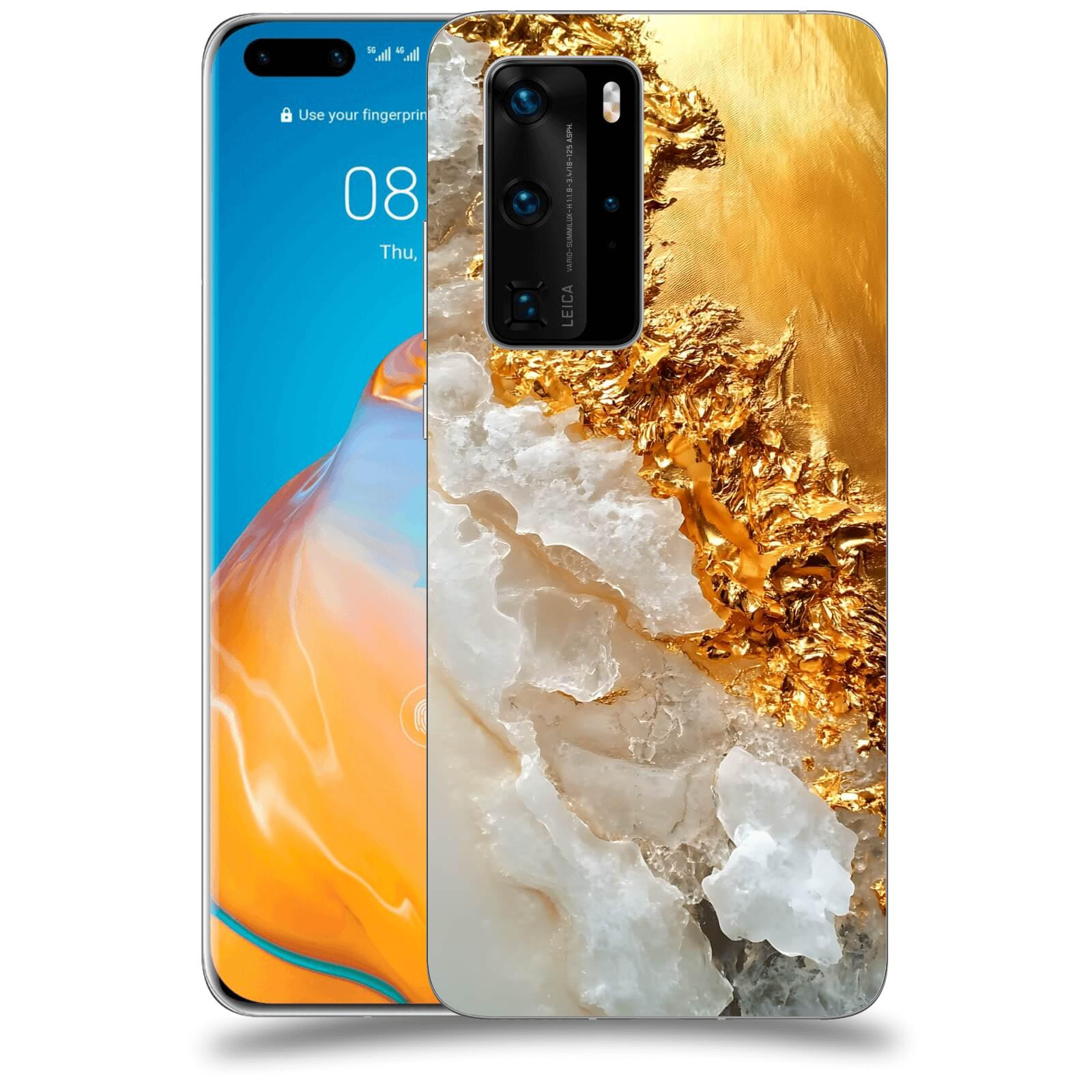 ACOVER Kryt na mobil Huawei P40 - Liquid Gold III