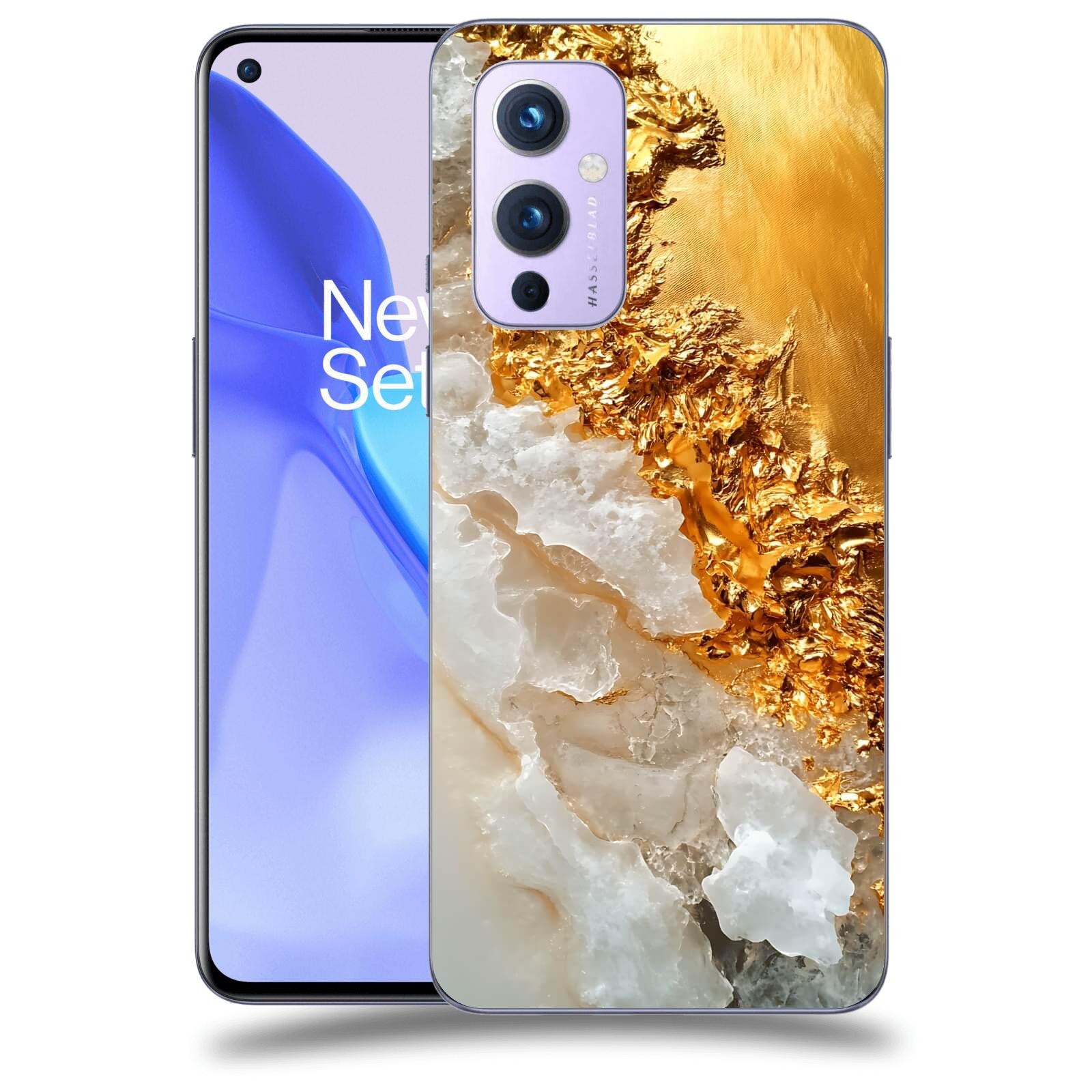 ACOVER Kryt na mobil OnePlus 9 - Liquid Gold III
