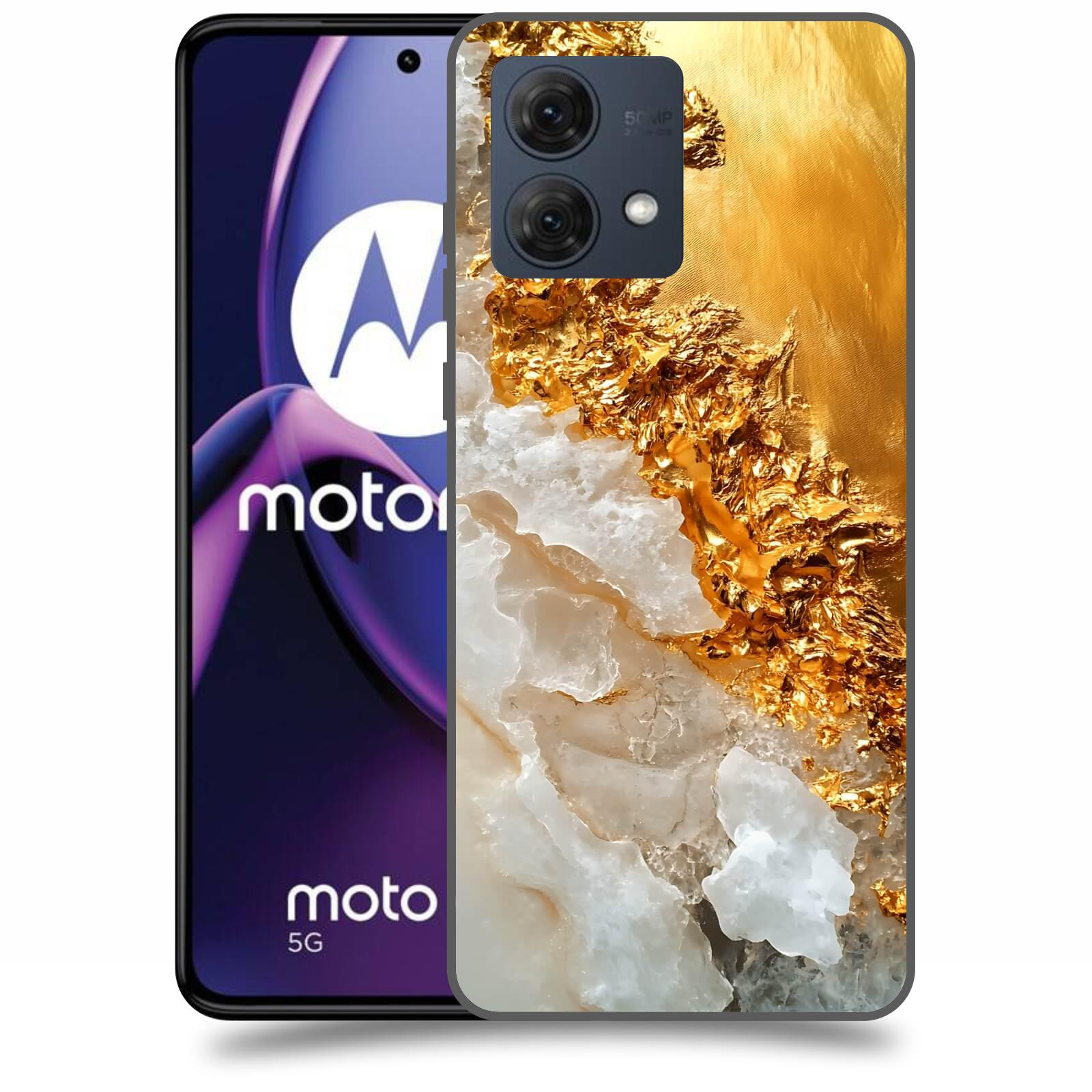 ACOVER Kryt na mobil Motorola Moto G84 5G - Liquid Gold III