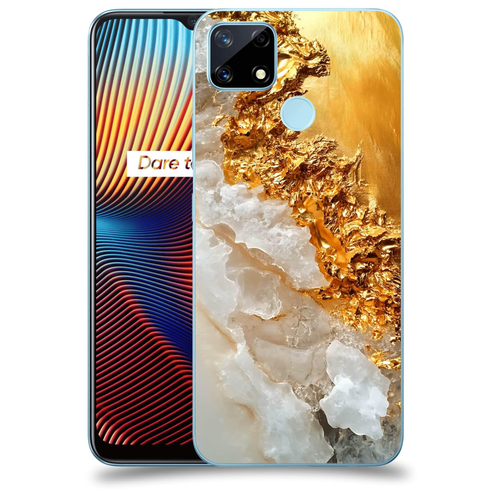 ACOVER Kryt na mobil Realme 7i - Liquid Gold III