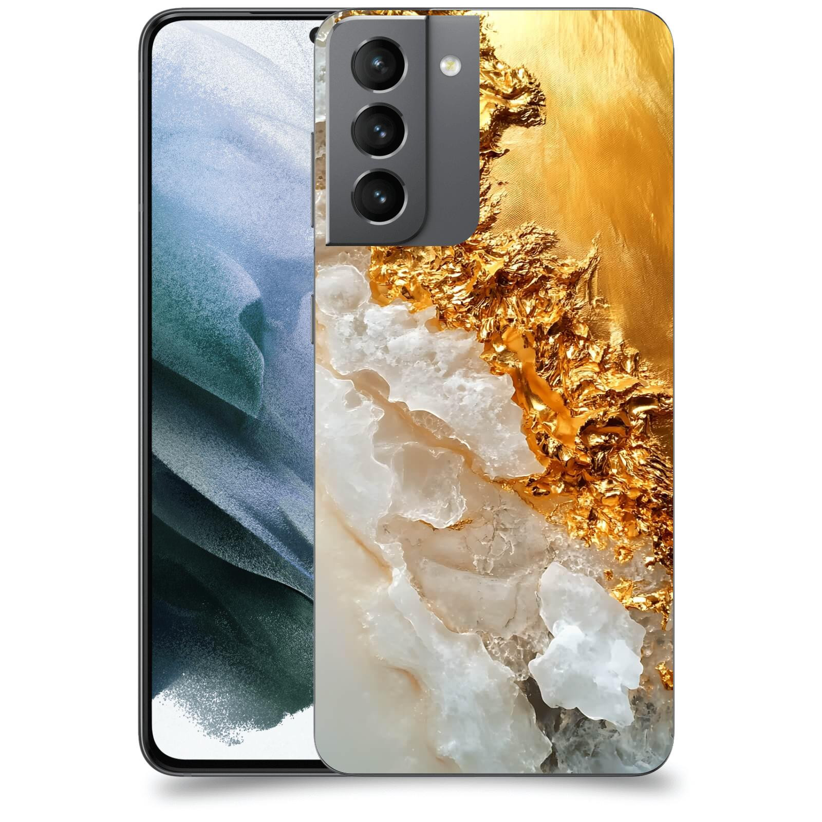 ACOVER Kryt na mobil Samsung Galaxy S21 G991B - Liquid Gold III