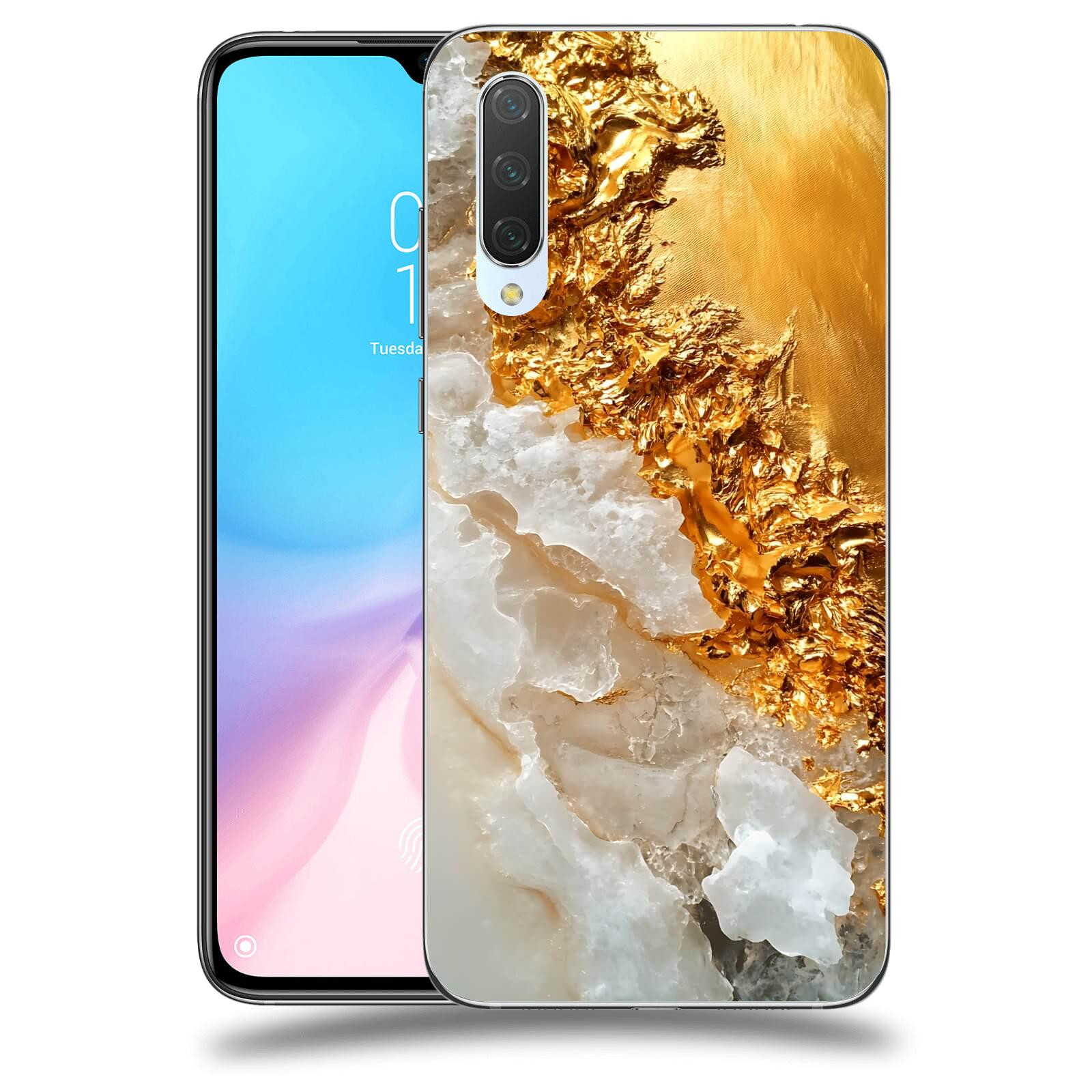 ACOVER Kryt na mobil Xiaomi Mi 9 Lite - Liquid Gold III