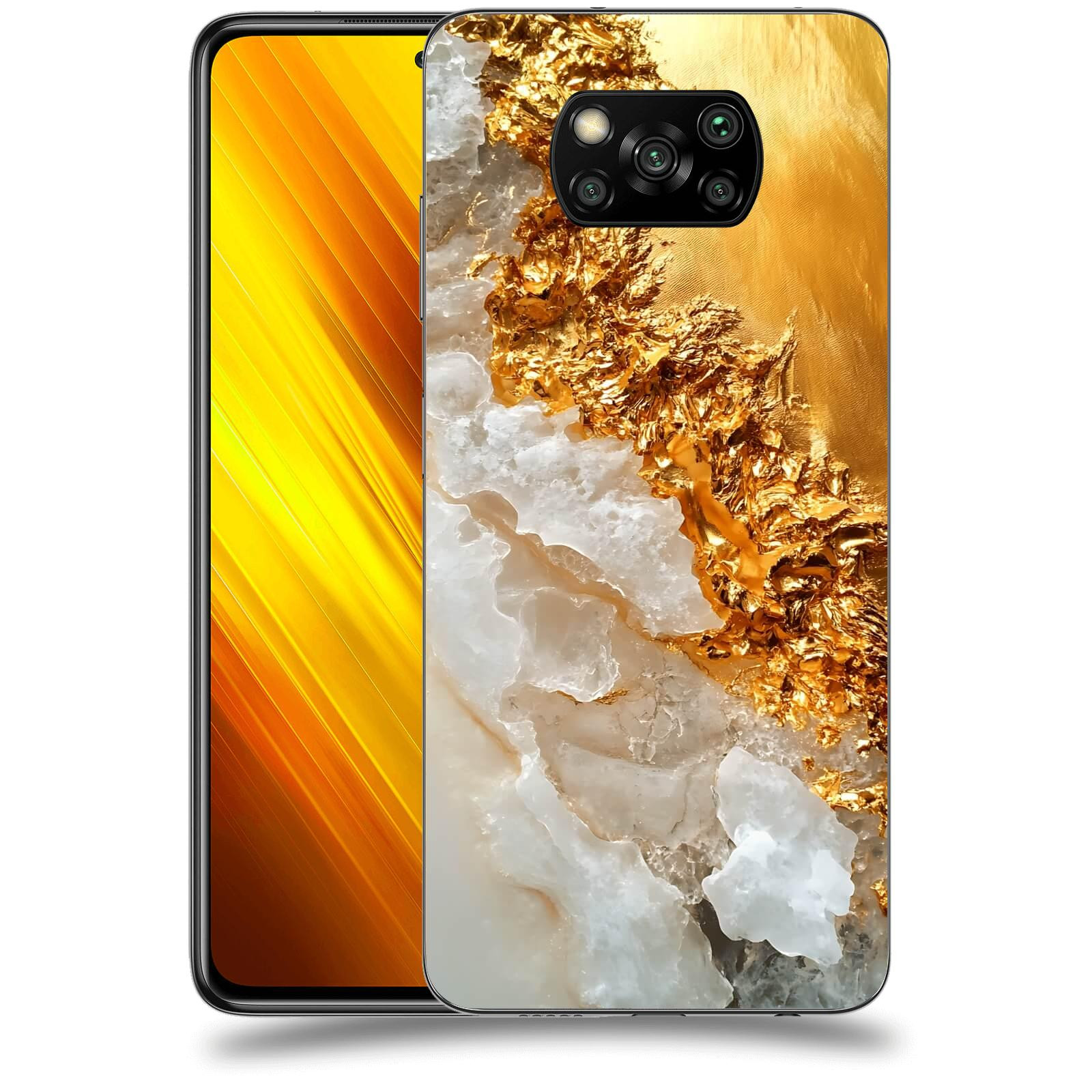 ACOVER Kryt na mobil Xiaomi Poco X3 - Liquid Gold III