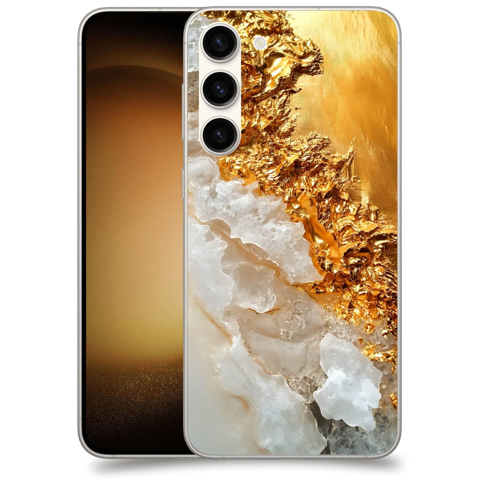 ACOVER Kryt na mobil Samsung Galaxy S23+ 5G - Liquid Gold III