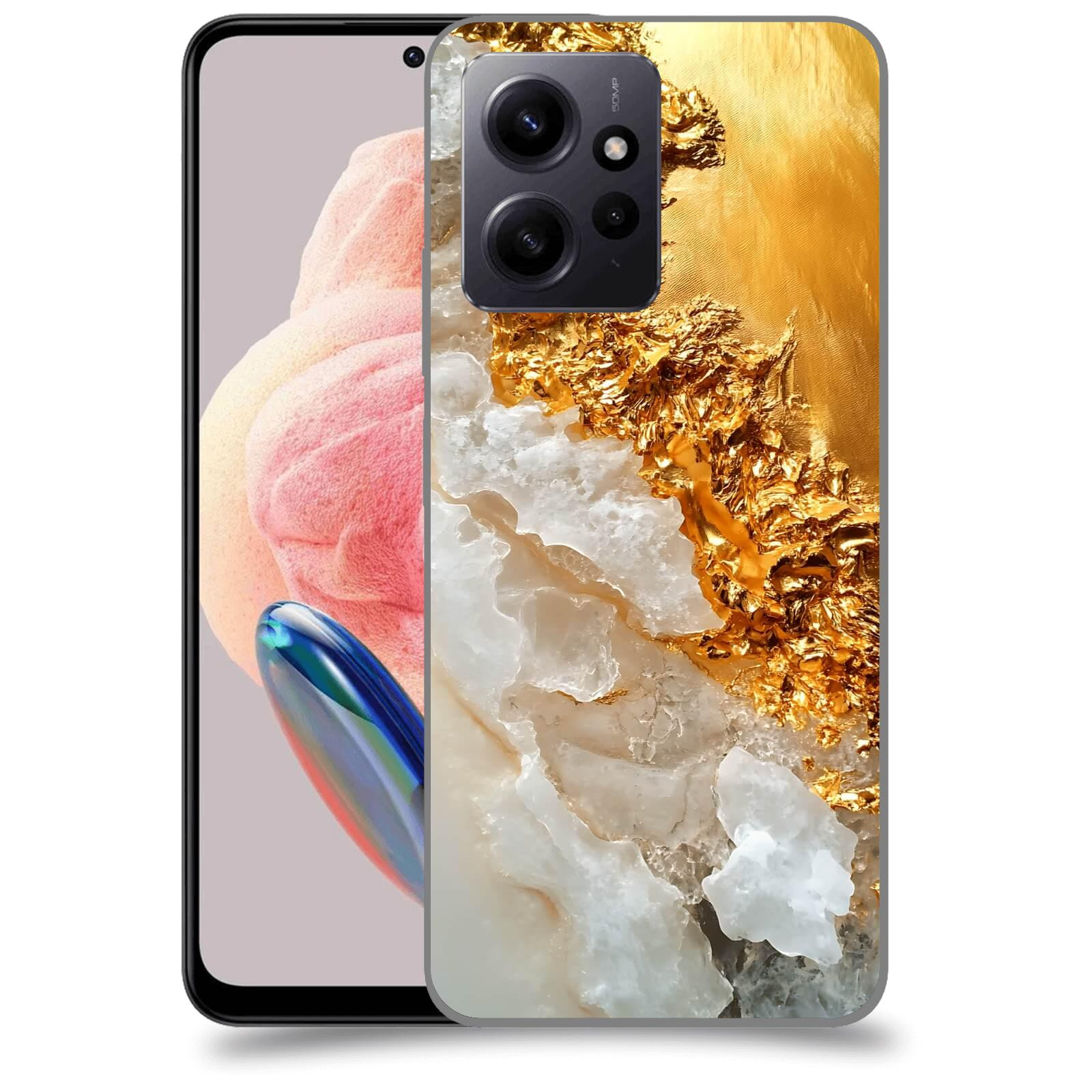 ACOVER Kryt na mobil Xiaomi Redmi Note 12 4G - Liquid Gold III