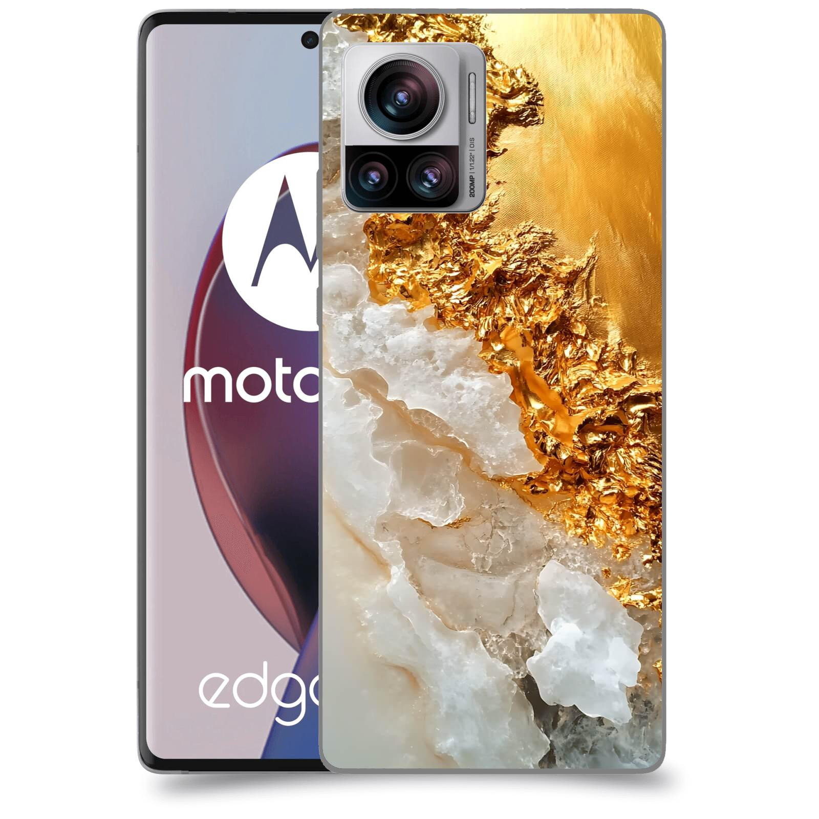 ACOVER Kryt na mobil Motorola Edge 30 Ultra - Liquid Gold III