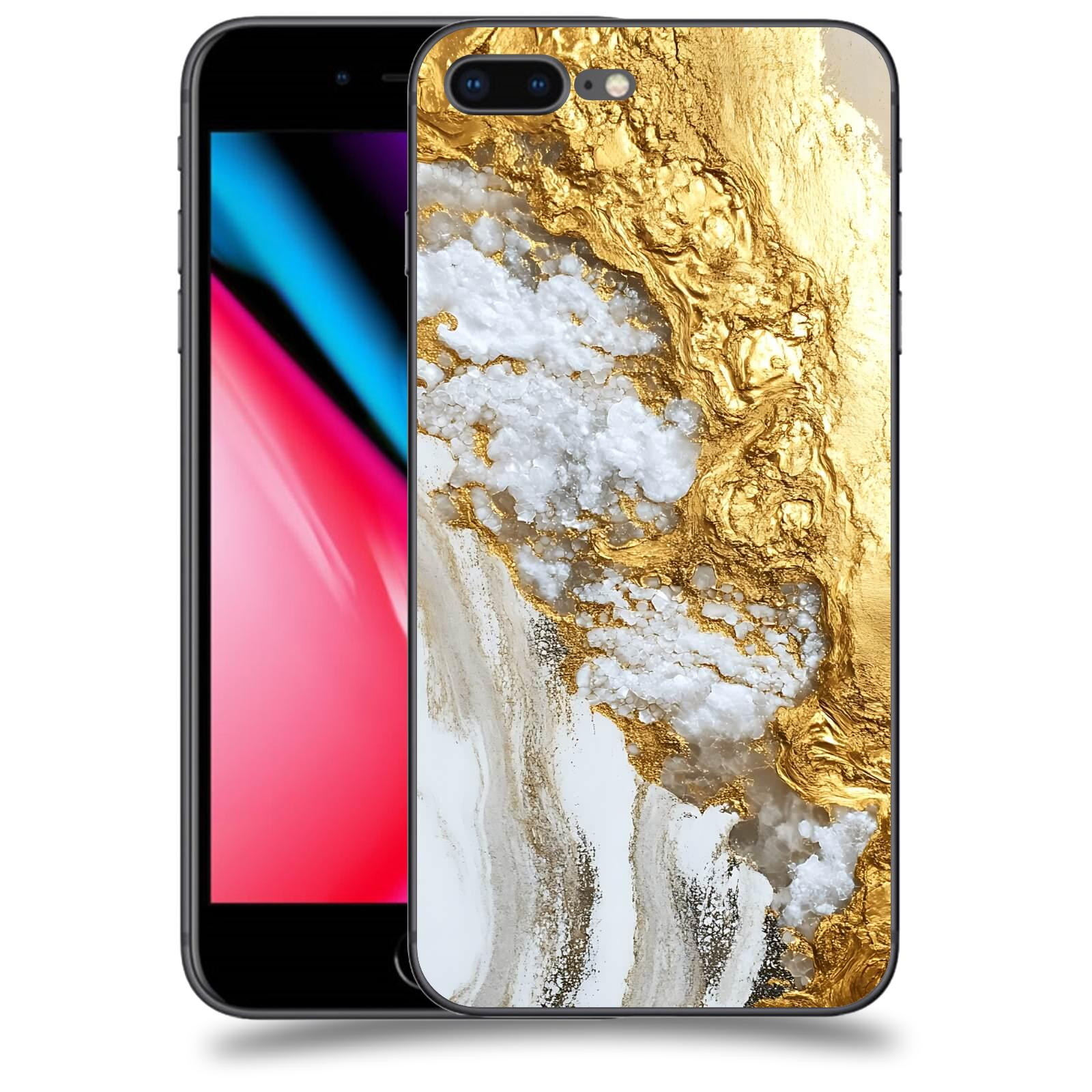 ACOVER Kryt na mobil Apple iPhone 8 Plus - Liquid Gold V