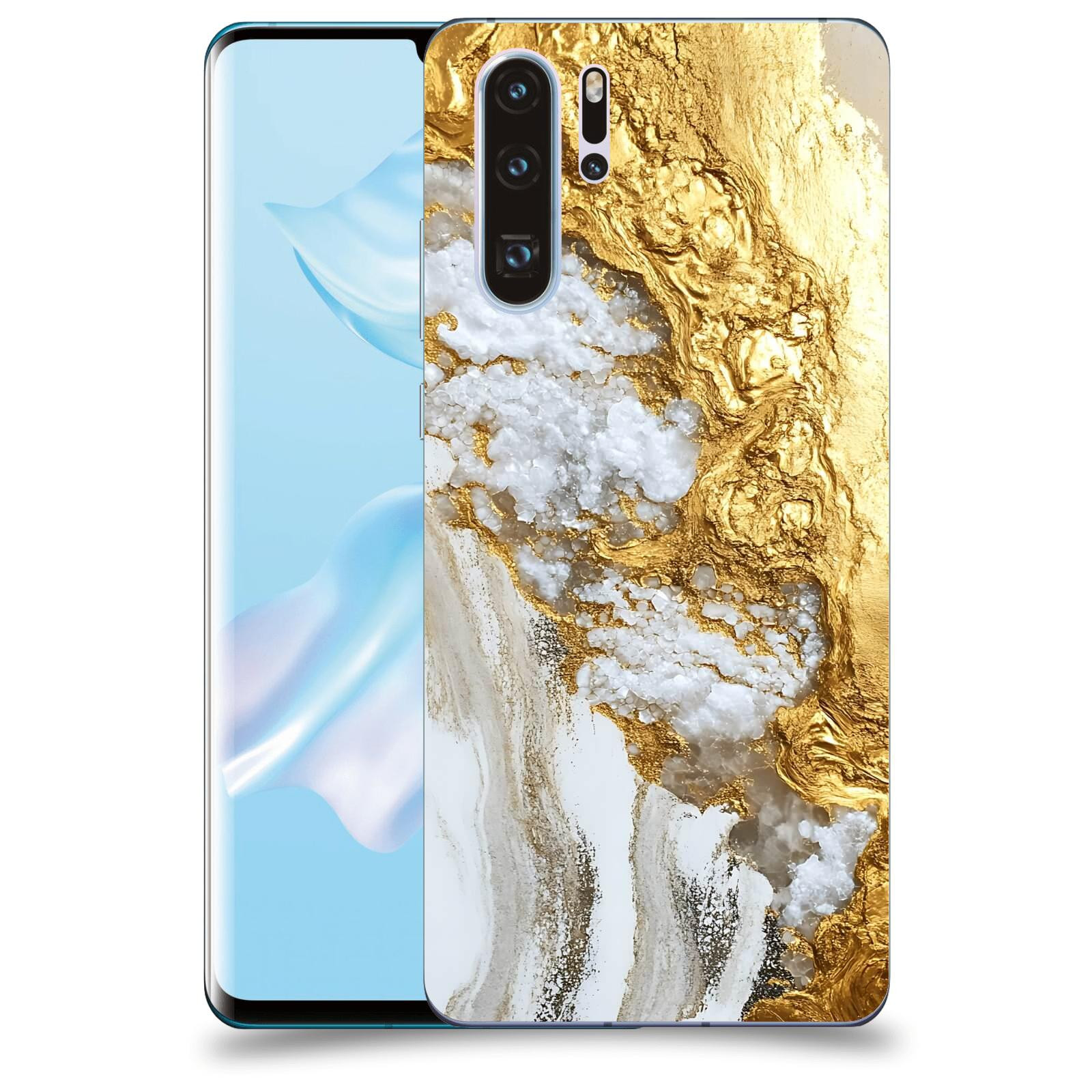 ACOVER Kryt na mobil Huawei P30 - Liquid Gold V