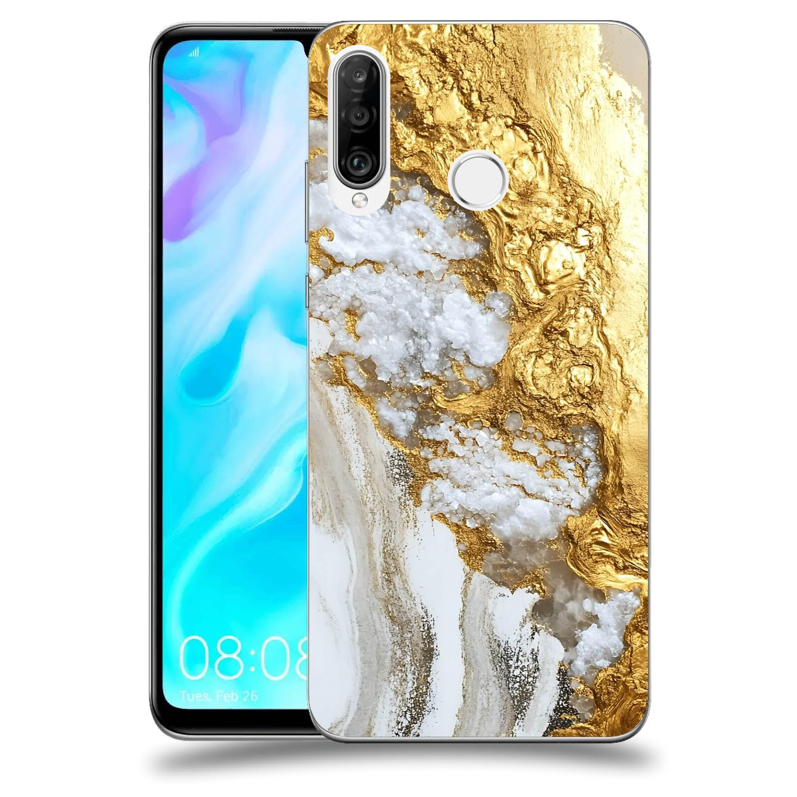ACOVER Kryt na mobil Huawei P30 Lite - Liquid Gold V