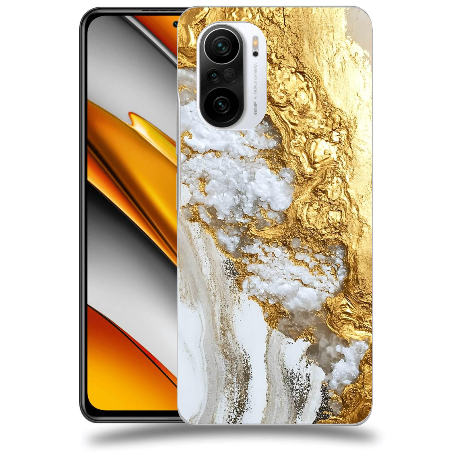 ACOVER Kryt na mobil Xiaomi Poco F3 - Liquid Gold V