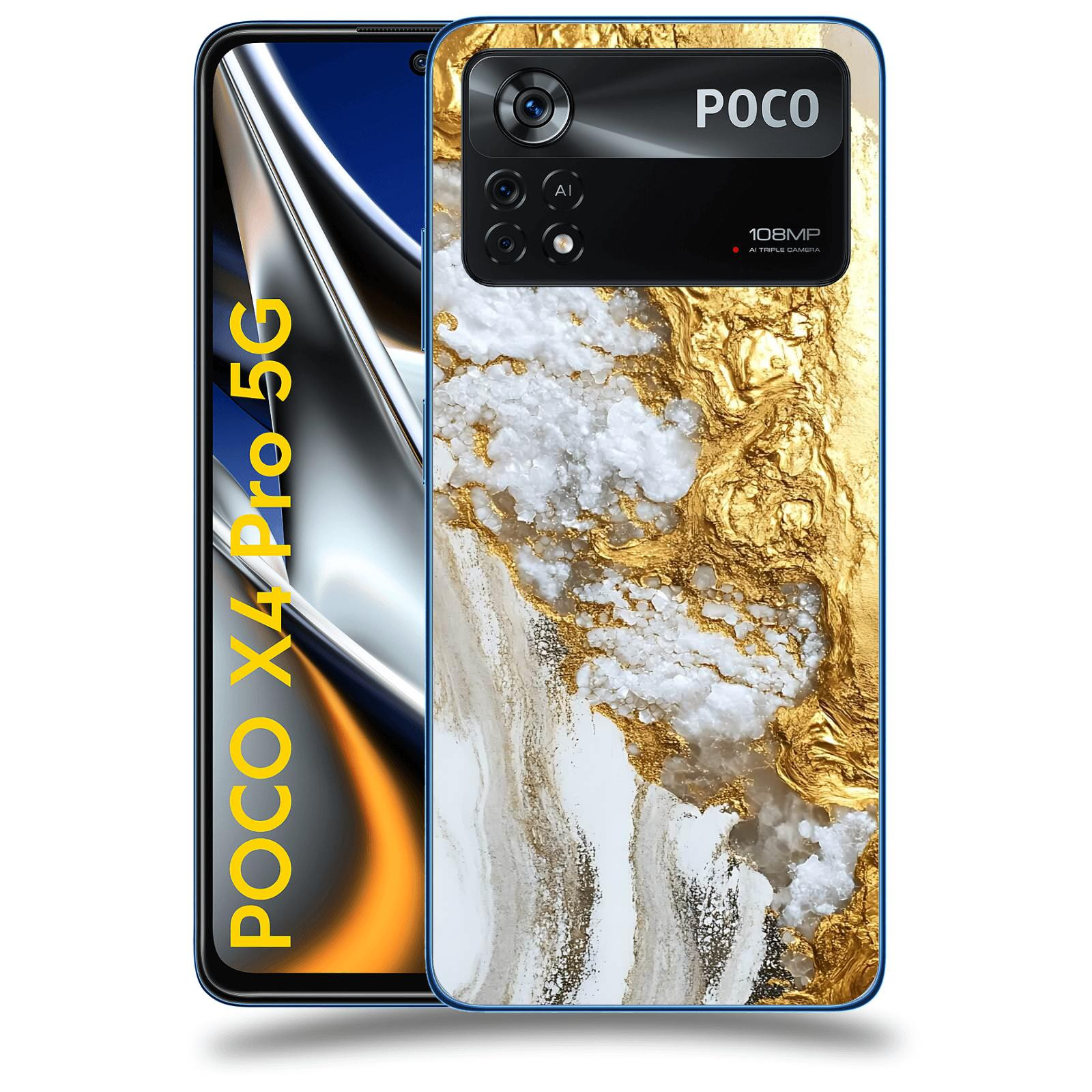 ACOVER Kryt na mobil Xiaomi Poco X4 Pro 5G - Liquid Gold V