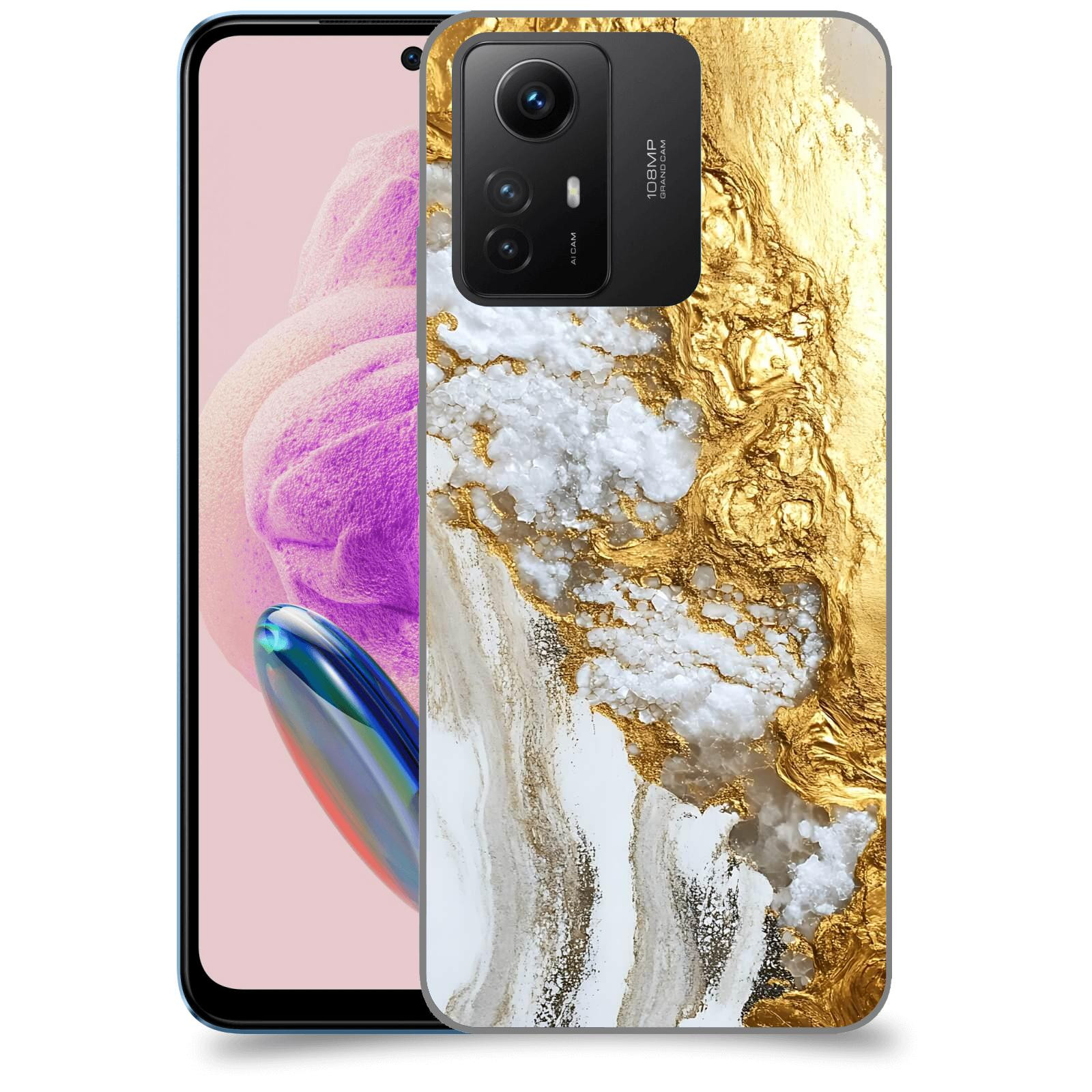 ACOVER Kryt na mobil Xiaomi Redmi Note 12S - Liquid Gold V