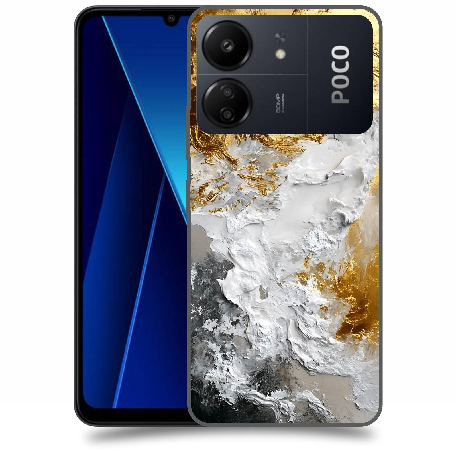ACOVER Kryt na mobil Poco C65 - Liquid Gold VI