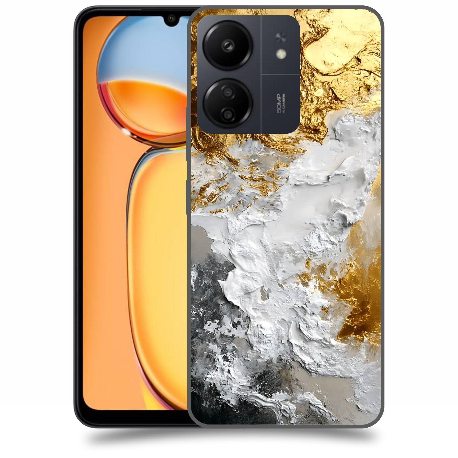 ACOVER Kryt na mobil Xiaomi Redmi 13C 4G  Liquid Gold VI