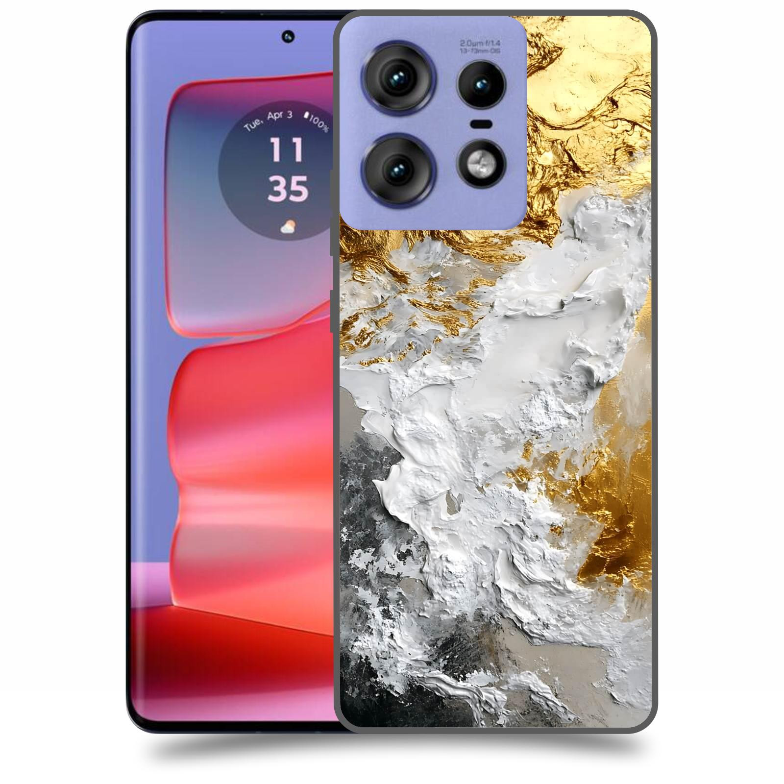 ACOVER Kryt na mobil Motorola Edge 50 Pro - Liquid Gold VI