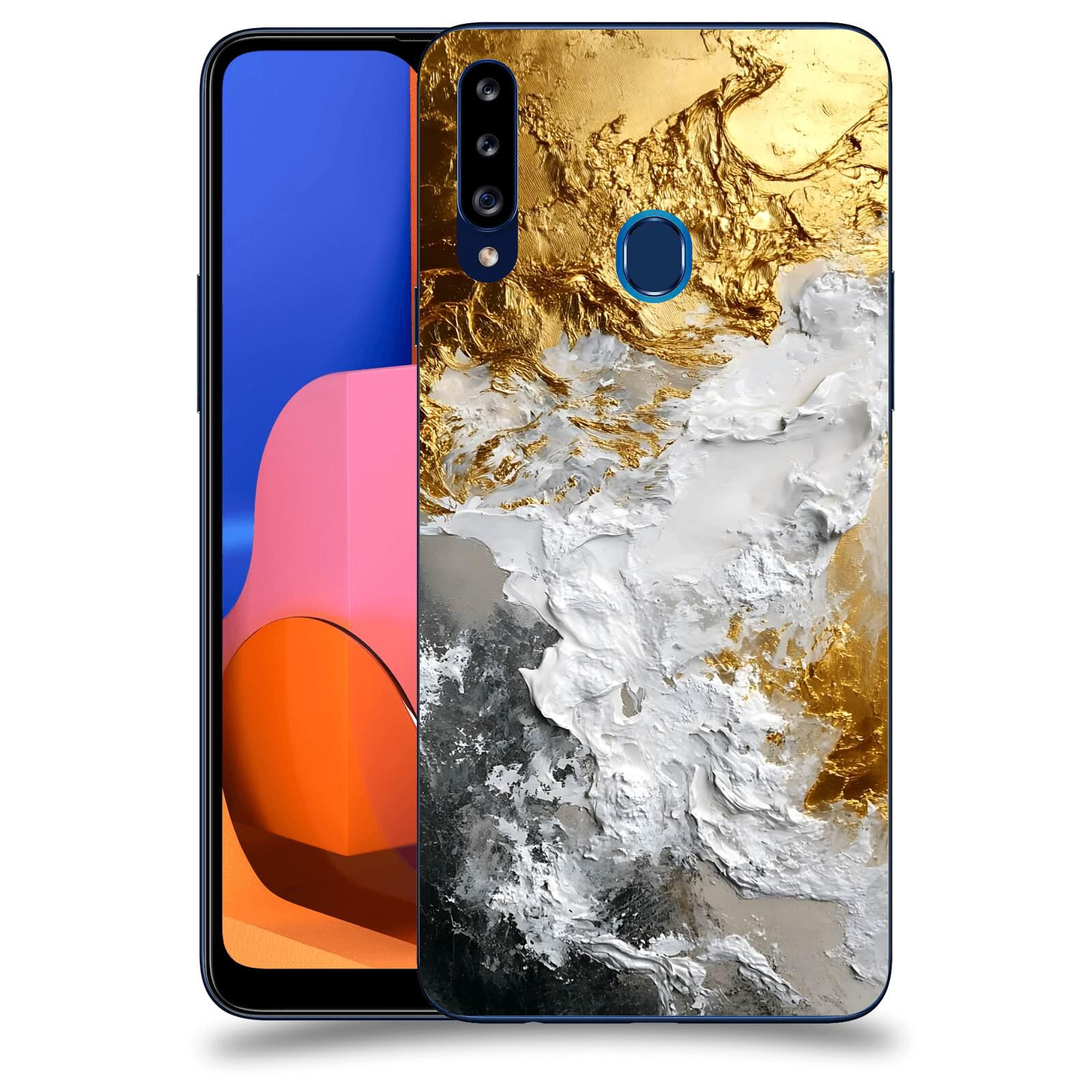 ACOVER Kryt na mobil Samsung Galaxy A20s - Liquid Gold VI